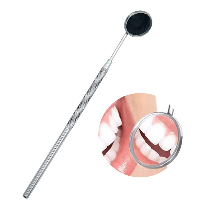 2-Pack Stainless Steel Dental Mouth Mirror - High Definition Teeth Inspection Tool for Dentists, Hygienists & Home Use - Perfect for Dental Exams, Teeth Whitening & Oral Cleaning Procedures