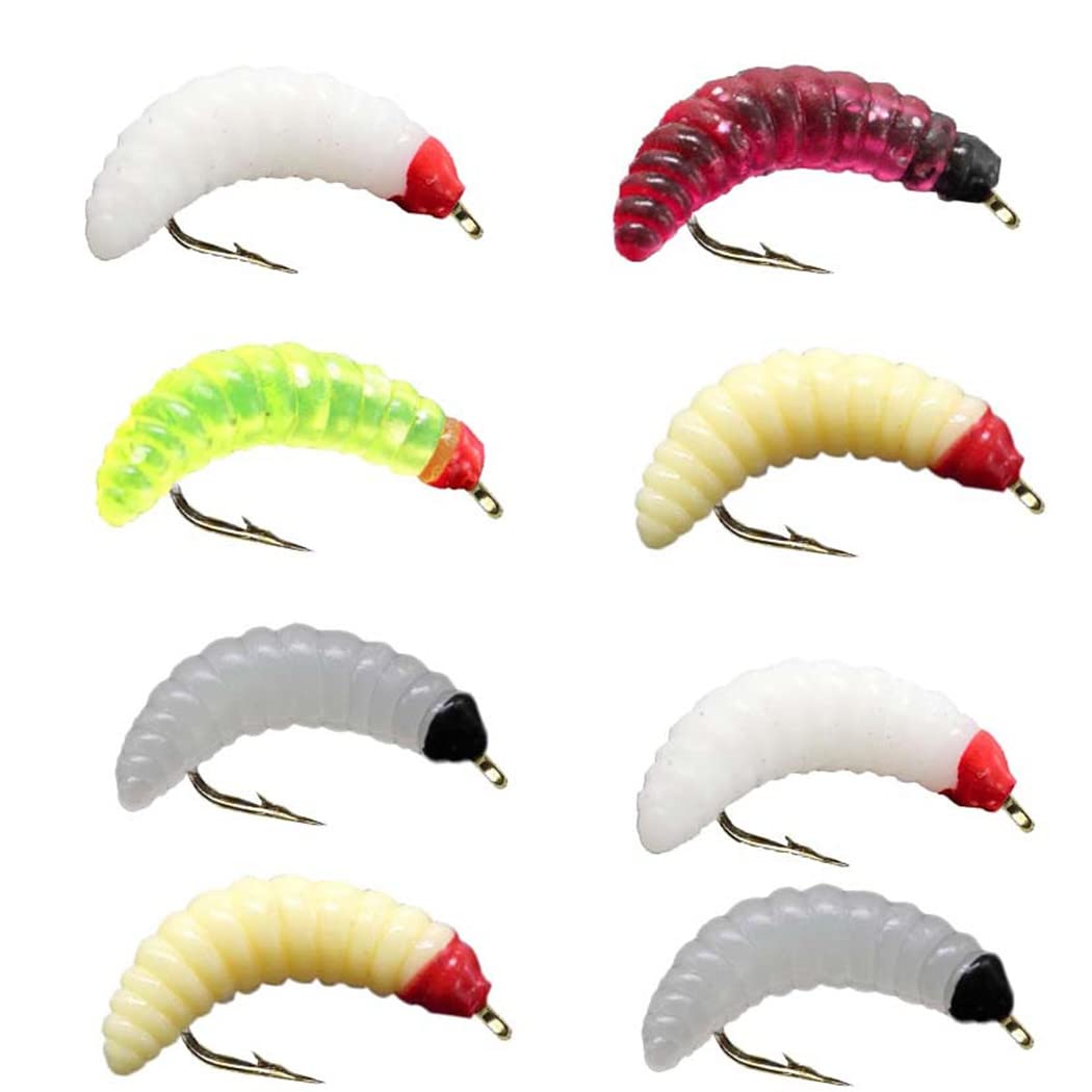 **40/72/102pcs Fly Fishing Flies Assortment Kit - Dry/Wet Bass Flies, Streamers & Nymphs for Trout, Salmon & Bass - Portable Fly Box Included - Perfect for Freshwater & Saltwater Fishing**