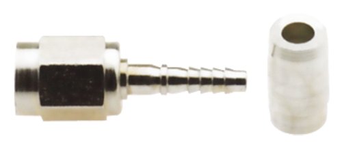 Fragola 6101023 Straight Crimp Fitting with Pin and Collar - 20 Piece Set (#4 Size) for Fuel Lines, Hydraulic Systems & Automotive Applications