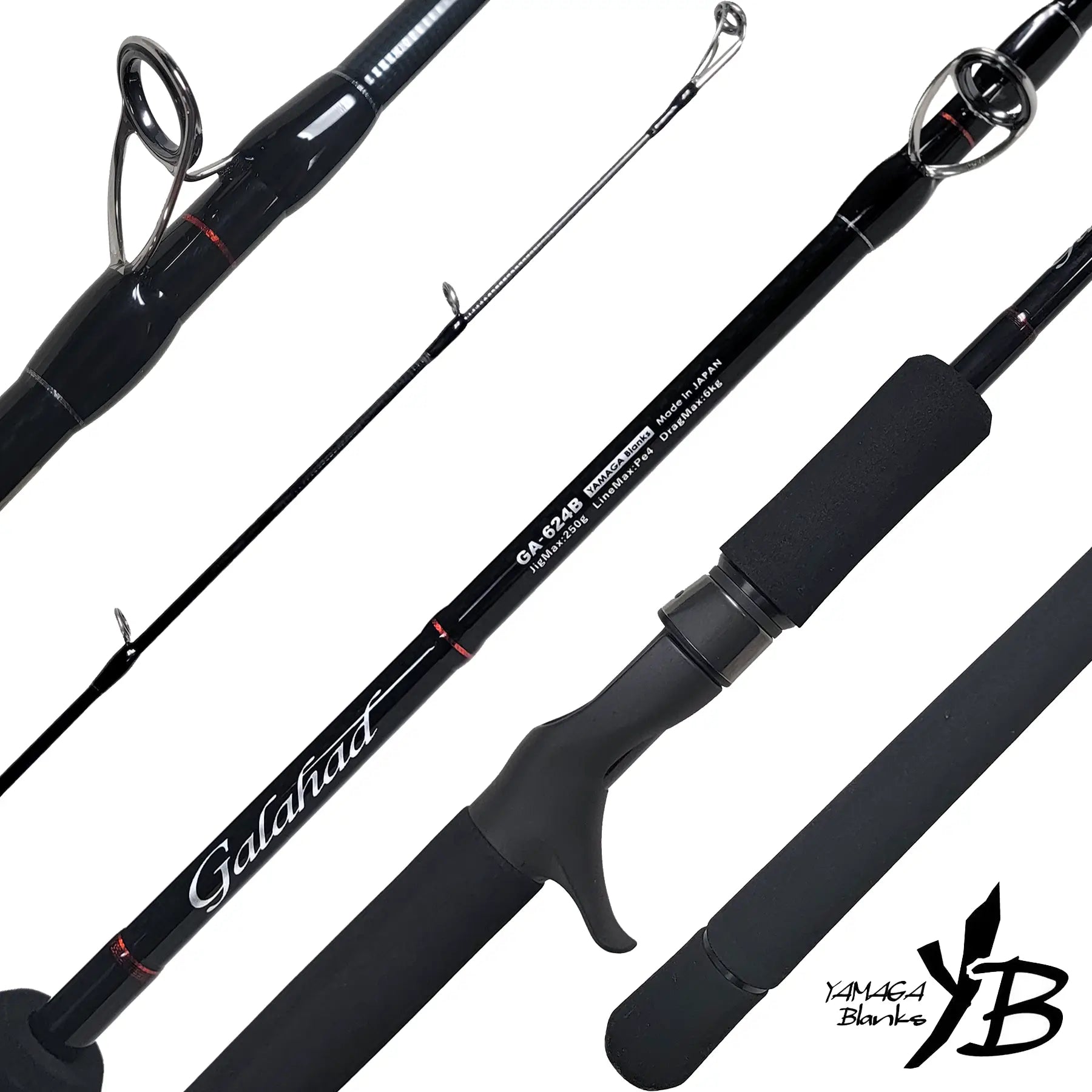 Yamaga Blanks Galahad Jigging Rods - Premium Saltwater Fishing Rod for Offshore & Deep Sea Angling | Perfect for Jigging, Trolling & Bottom Fishing