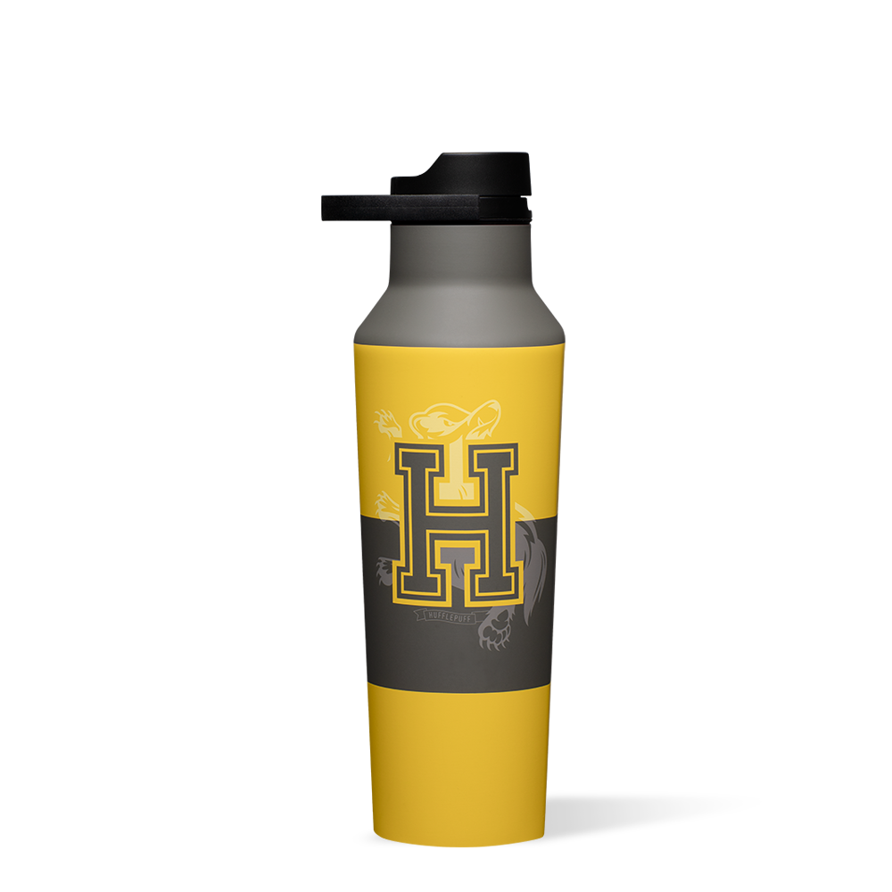 Harry Potter Stainless Steel Water Bottle - 20oz Insulated Sports Canteen for Hiking, Gym & School - Official Hogwarts House Themed Drinkware