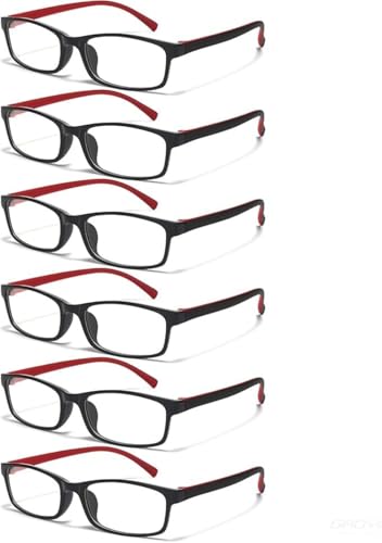 Black Frames With Red Temples