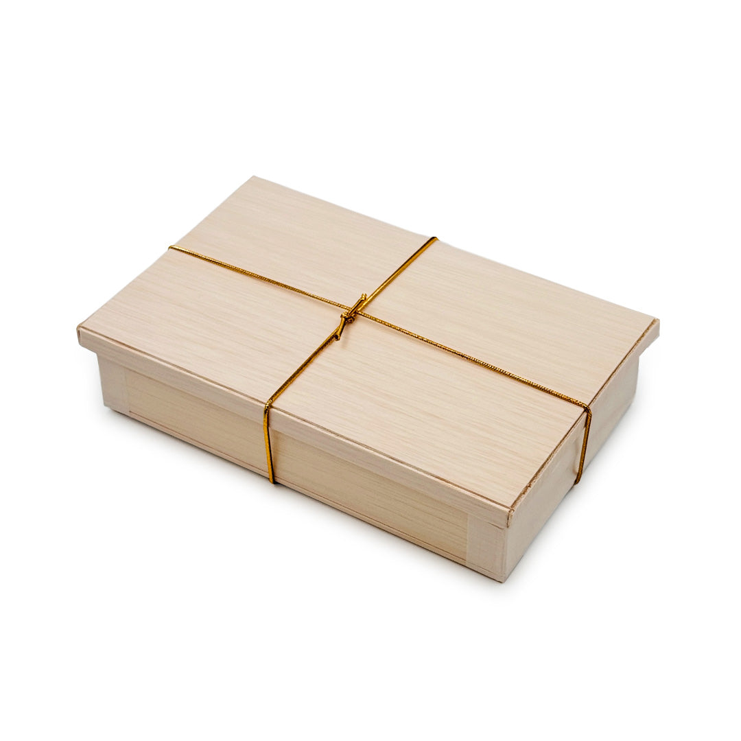 Eco-Friendly Coco Wooden Rectangular Takeout Bento Box with Lid - 6.7