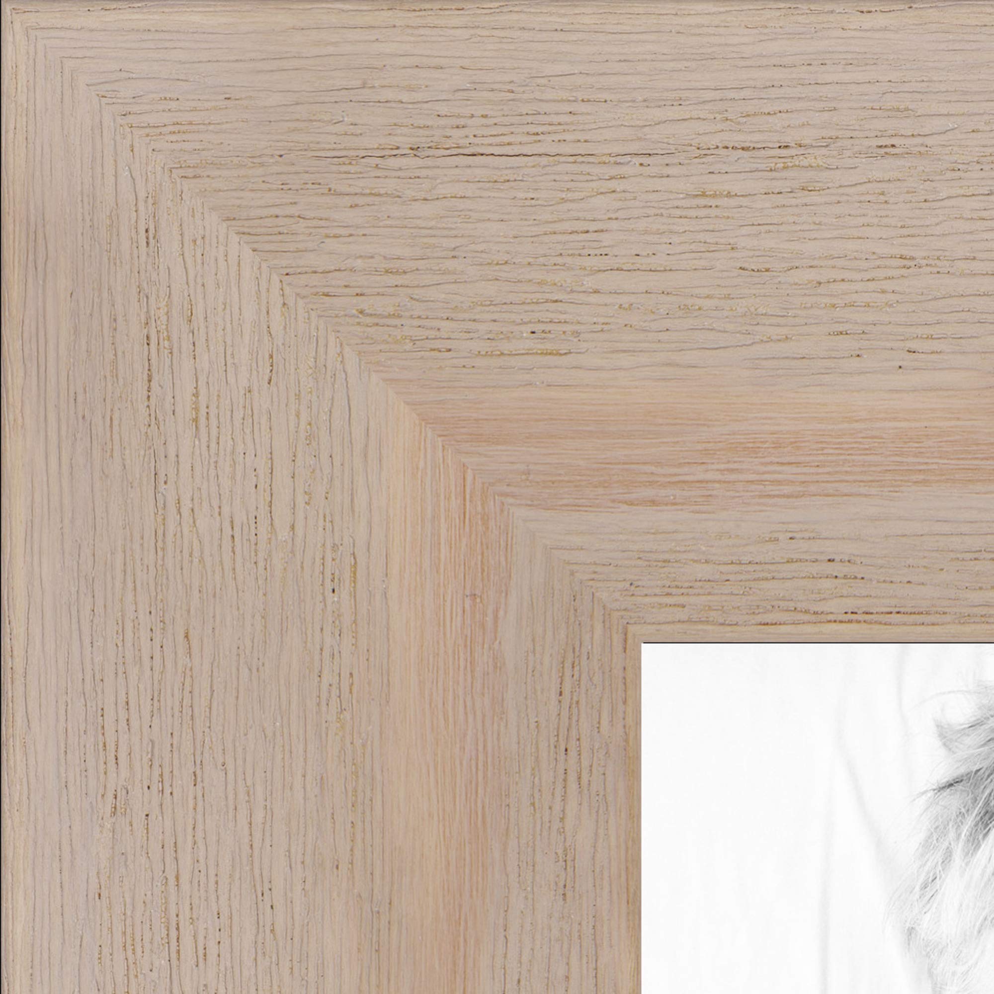 ArtToFrames 19x40 Inch White Wood Picture Frame - 1.75 Inch Custom Poster Frame with Clear Stain & Economy Acrylic - Perfect for Wall Art, Photos, and Home Decor