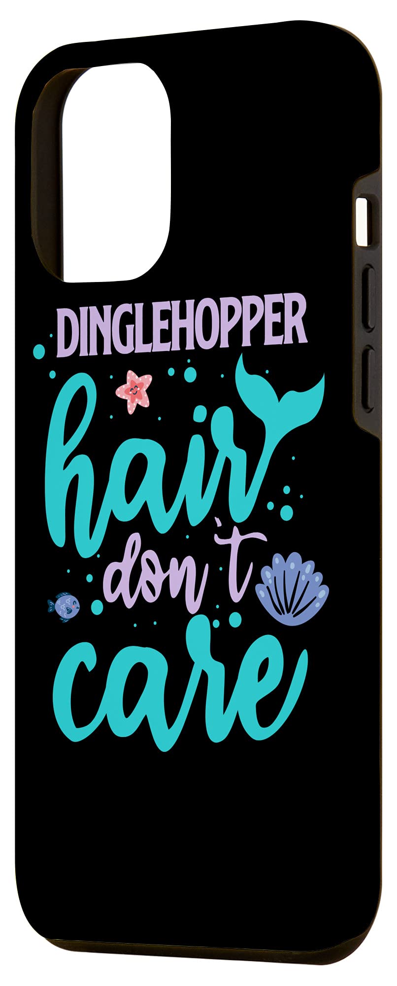 iPhone 12 Pro Max Funny Mermaid Tail Phone Case - Cute & Protective Cover for Women & Girls - Perfect for Beach, Pool, Summer Vacation & Mermaid Theme Parties