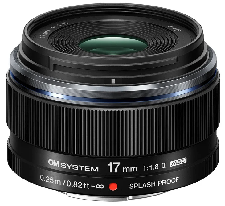 OM SYSTEM 17mm F1.8 II M.Zuiko Digital Lens for Micro Four Thirds Cameras - Perfect for Street Photography & Low Light Shooting