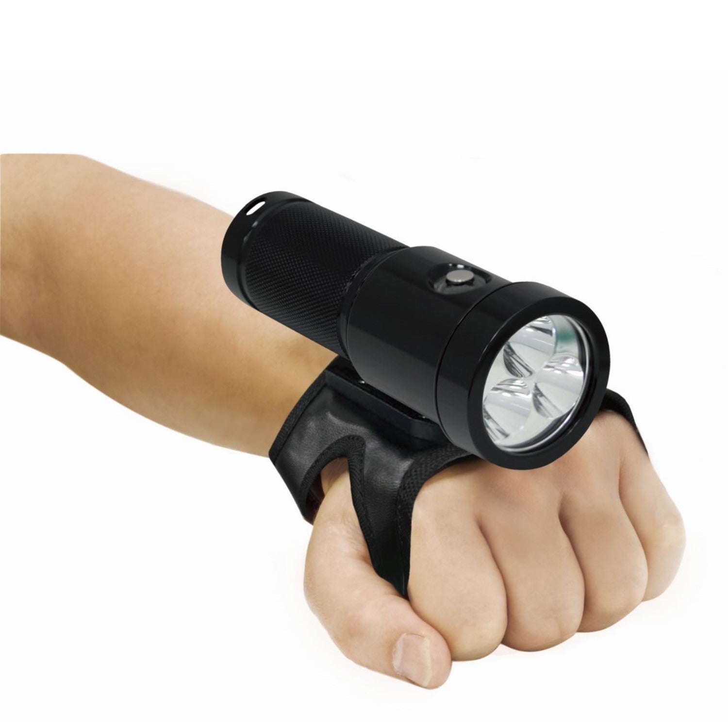 BigBlue 2900 Lumen Narrow Beam Technical Flashlight - Glossy Black Finish for Camping, Hiking & Emergency Use