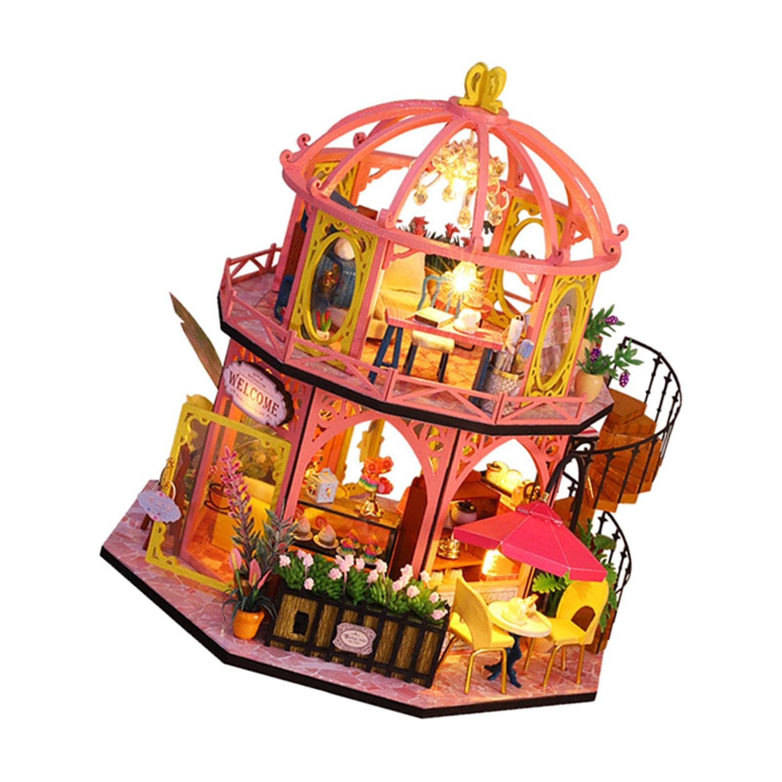 Menolana Dollhouse Miniature - Handmade Wooden Birthday Gifts for Adults | Perfect for Collectors, Home Decor & Miniature Enthusiasts