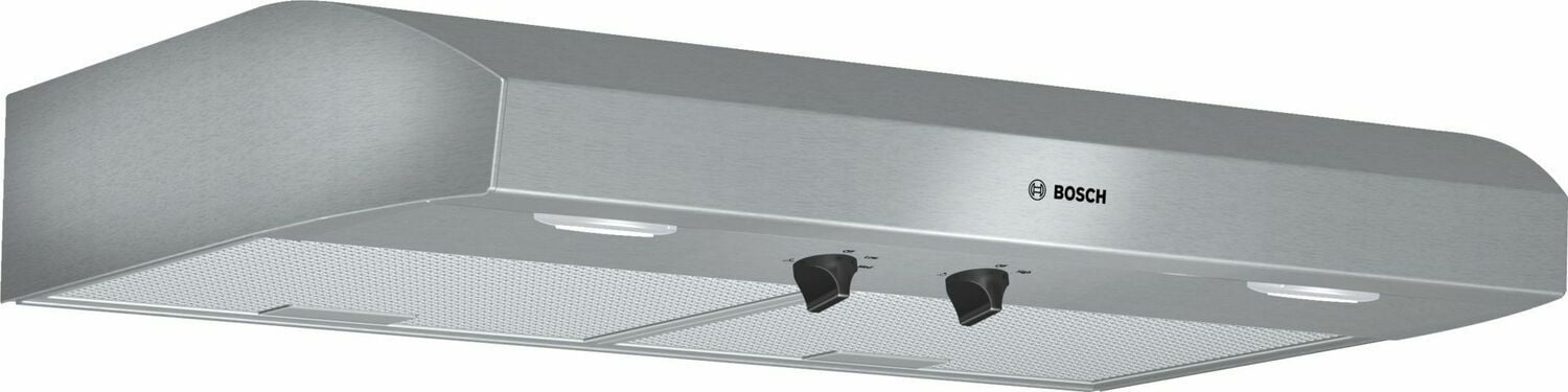 Bosch DUH30252UC 500 Series 30-Inch Under Cabinet Range Hood - 400 CFM Stainless Steel with Halogen Lights for Kitchen Ventilation & Smoke Removal