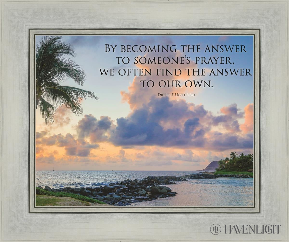Becoming the Answer Motivational Poster - Inspirational Wall Art for Office, Classroom & Home Decor - Perfect for Work Motivation & Personal Growth