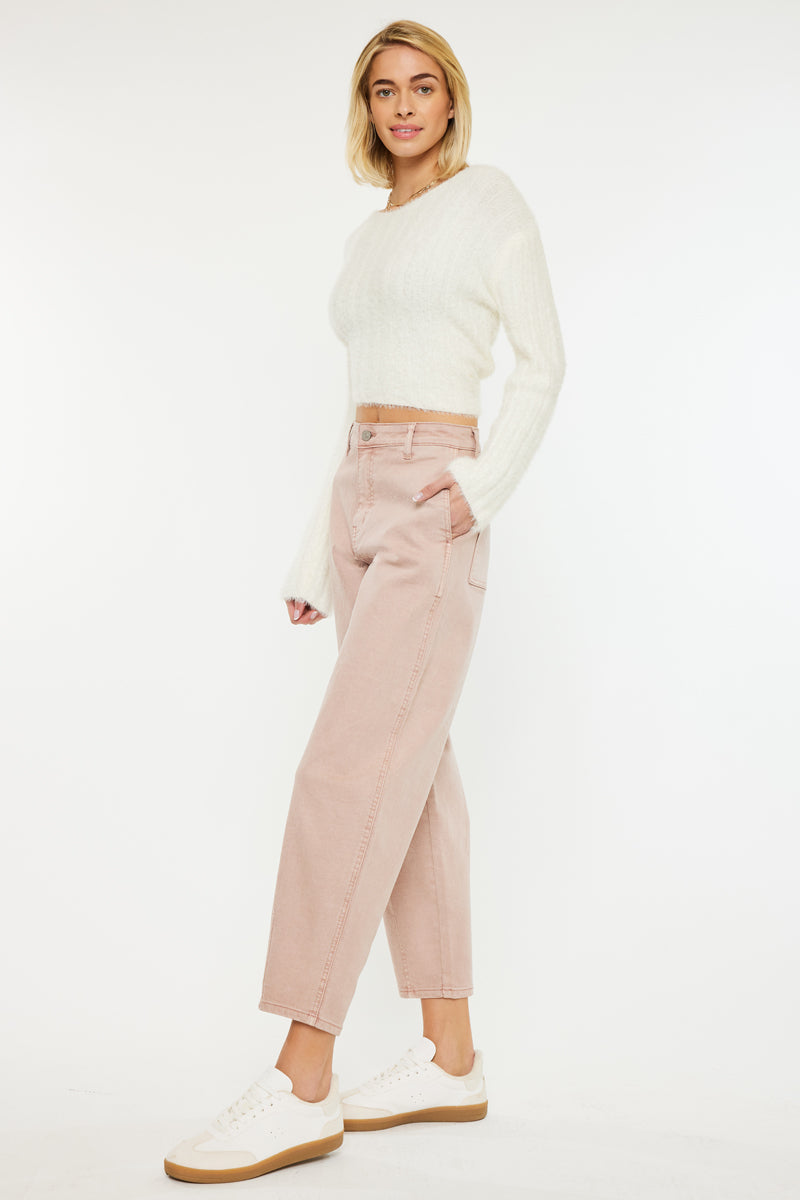 Mar High Rise Slim Barrel Jeans for Women - Trendy Skinny Fit Stretch Denim Pants | Perfect for Casual Wear, Office & Night Out