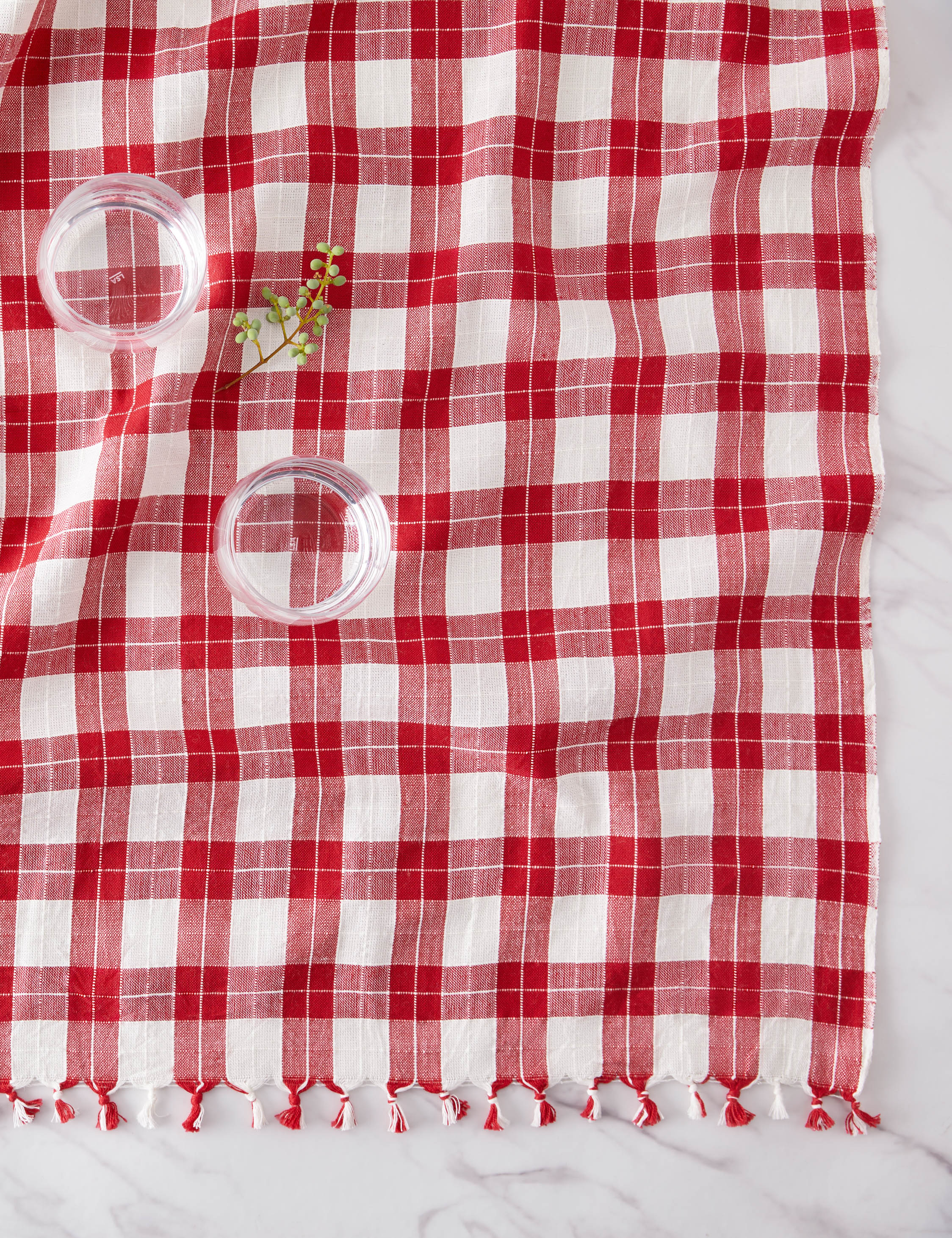 Heather Taylor Home Annabelle Plaid Tablecloth - Classic Checkered Design for Dining Room, Kitchen, and Outdoor Picnics