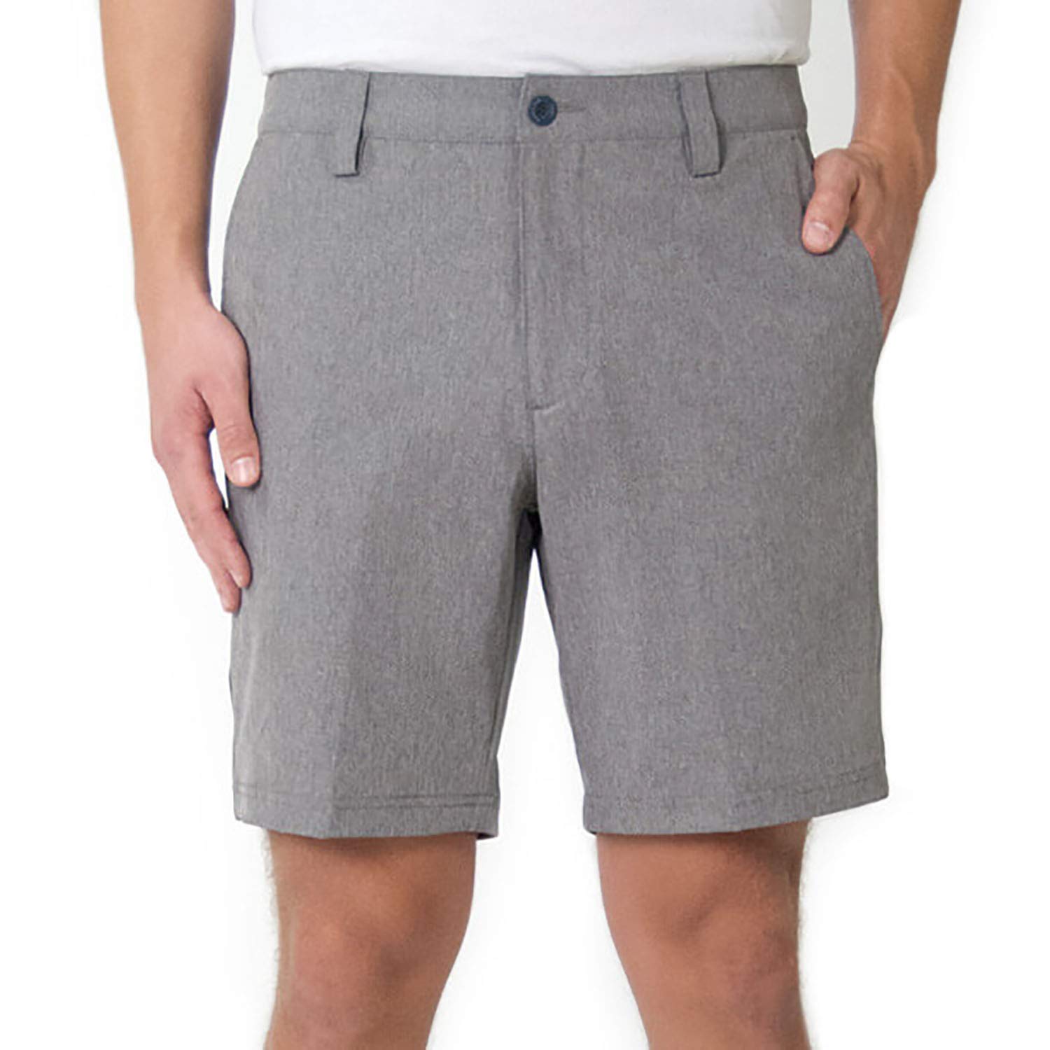 Tori Richard Men's Standard Fit Surf N Turf Performance Shorts - Quick-Dry, Comfortable & Stylish - Charcoal Gray for Beach, Golf & Casual Wear