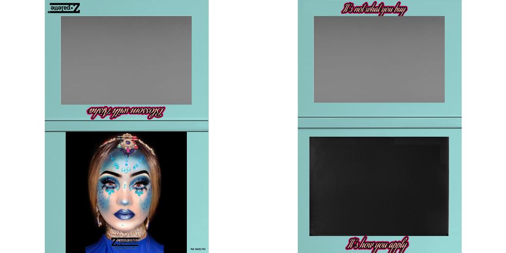Custom Extra Large Z Palette - Magnetic Makeup Palette for Eyeshadows & Blush - Perfect for Professional Makeup Artists & Travel