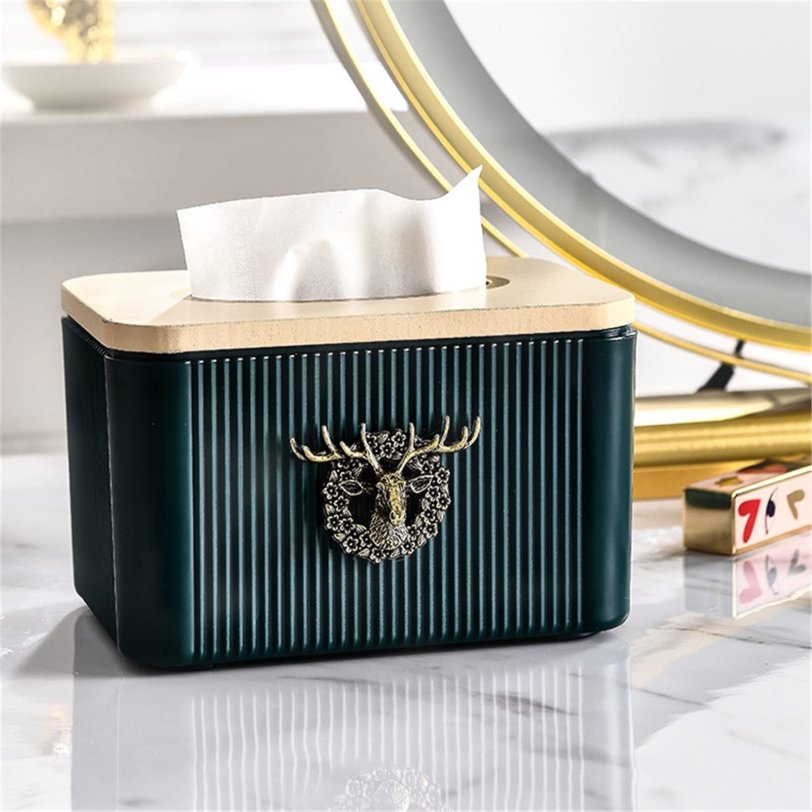 Luxury Tissue Box Holder - Modern & Minimalist Home Decor for Living Room & Bedroom | High-End Paper Towel Dispenser with Personalized Design | Perfect for Home, Office & Gift Giving