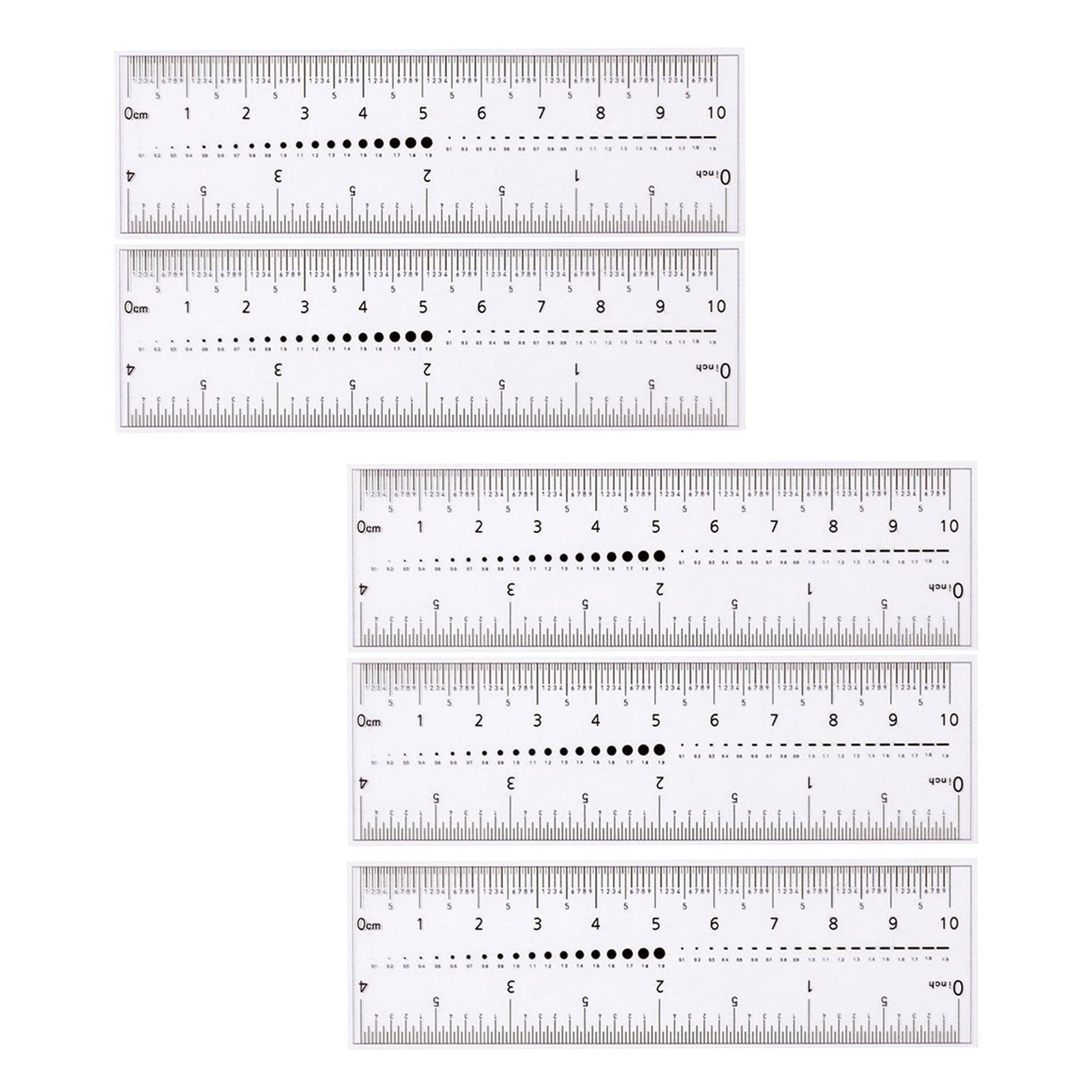 Predolo Transparent Soft Nail Measurement Ruler - Professional Portable Nail Size Gauge for Manicure, Pedicure & Nail Art - Perfect for Salons, DIY Nail Care & Home Use