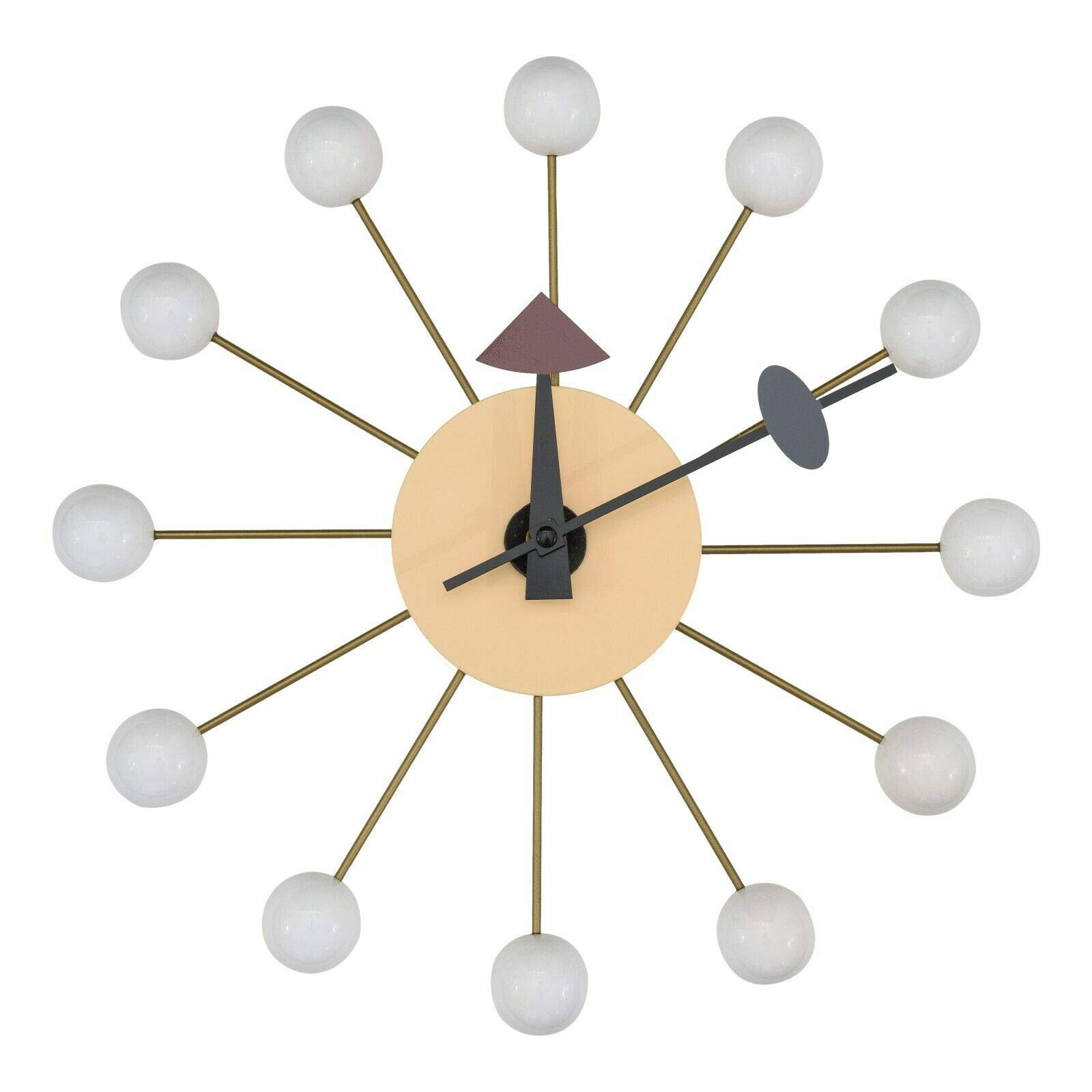LeisureMod Concordia Modern Round Silent Non-Ticking Wall Clock - White | Perfect for Living Room, Bedroom & Office Decor