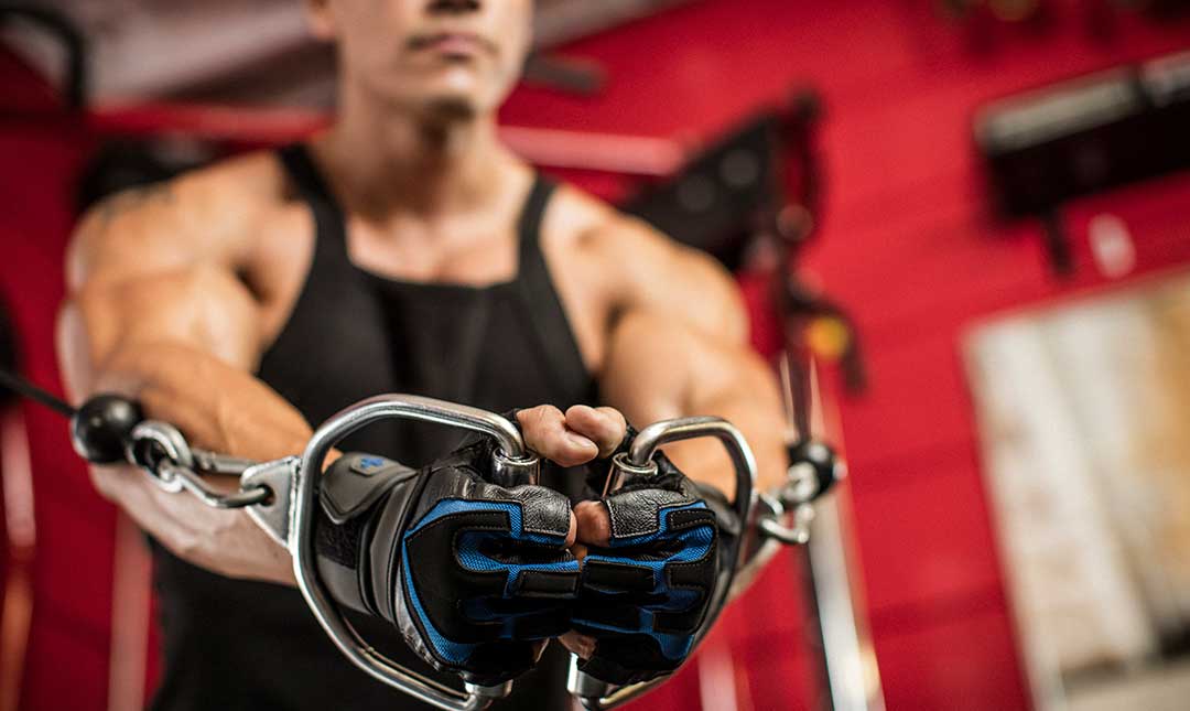 Harbinger Training Wristwrap Gloves for Weightlifting & CrossFit - Black/Blue - Support & Protection for Gym Workouts