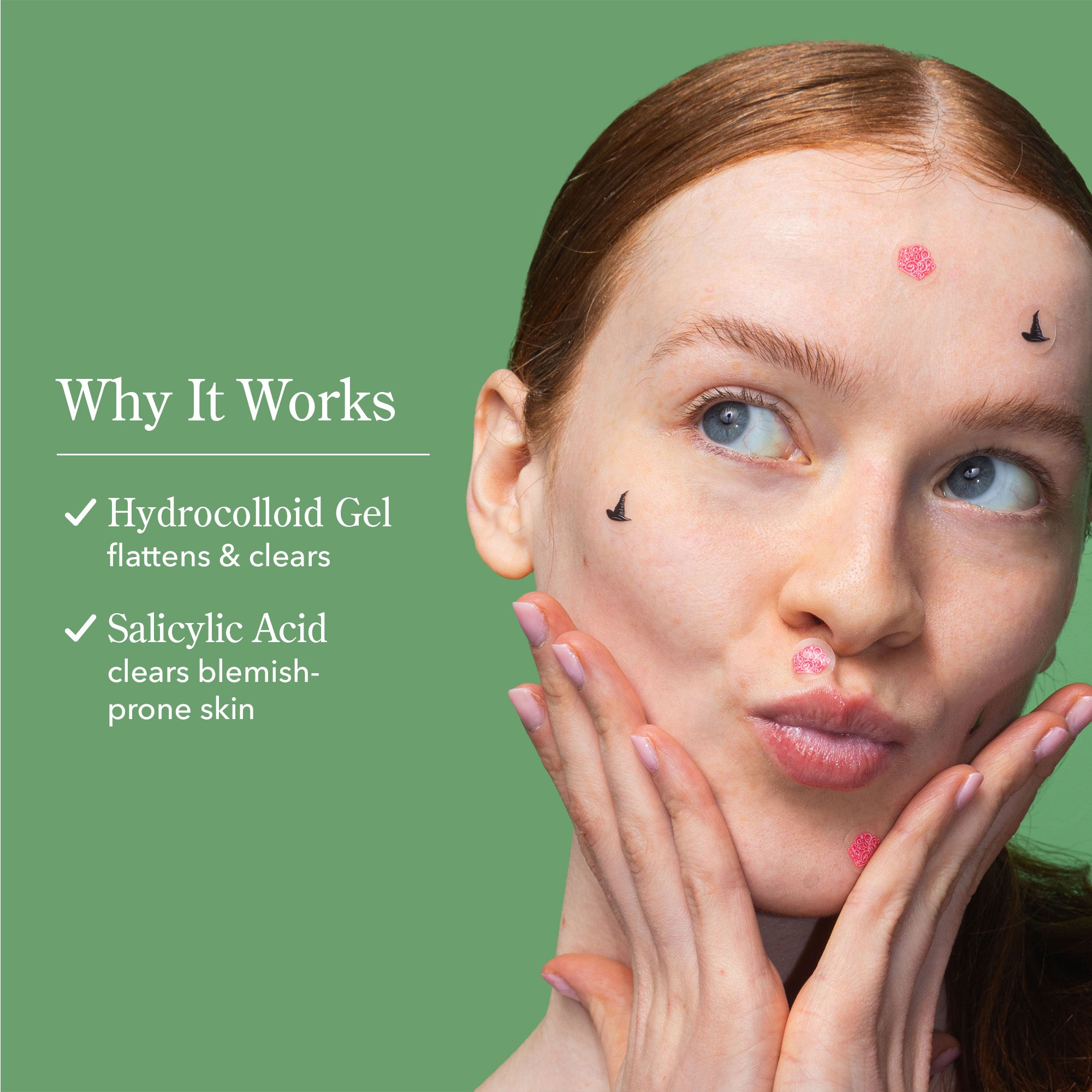 Beekman 1802 x Wicked Thank Oz! Blemish Patches - Acne Spot Treatment for Clear Skin | Perfect for Travel & Daily Skincare Routine