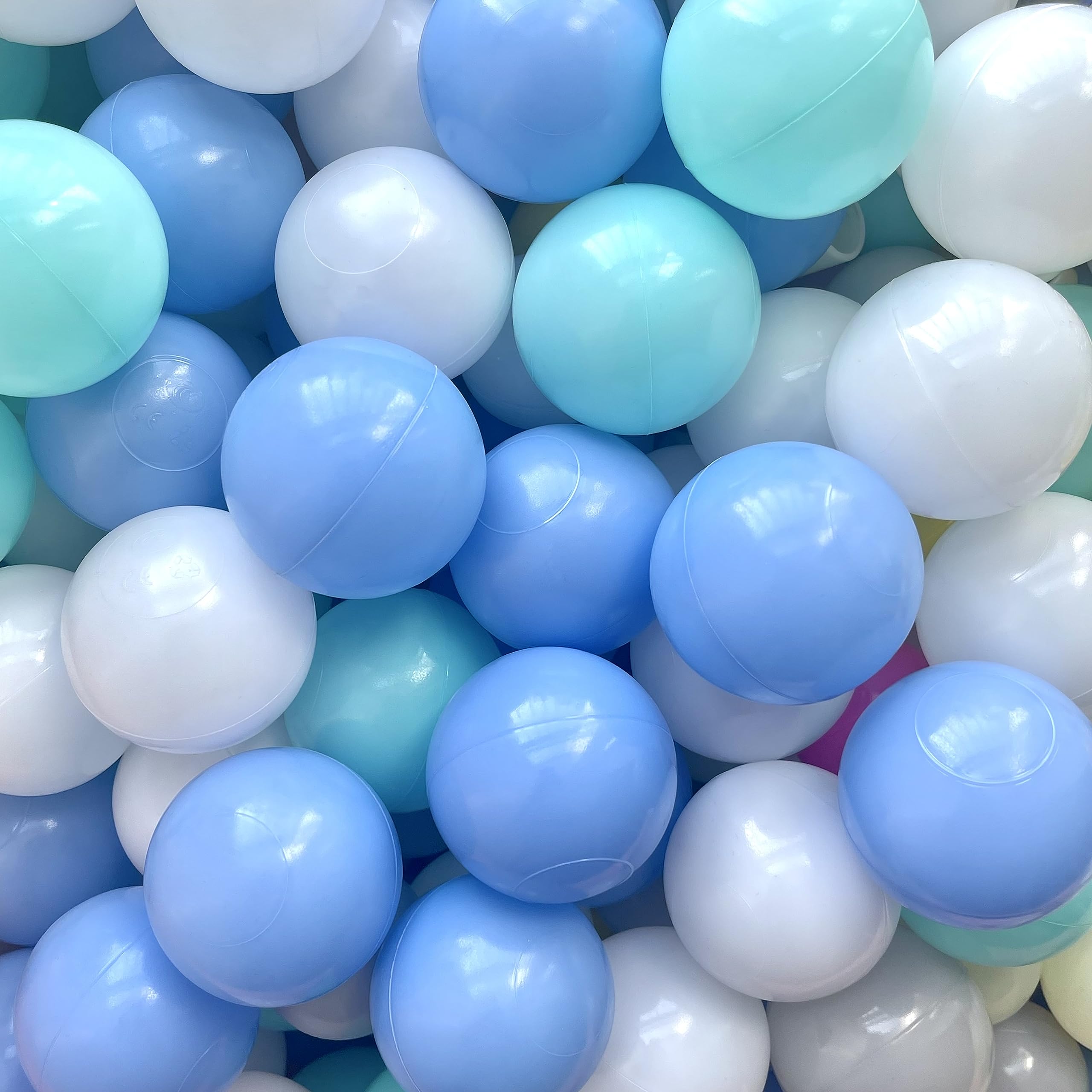 Soft Plastic Play Pit Balls - 200/500/1000/2000 Count BPA-Free Ball Pit Balls for Kids, Toddlers & Pets (2.2 Inch) - Perfect for Indoor Playhouses, Birthday Parties & Dog Play Areas