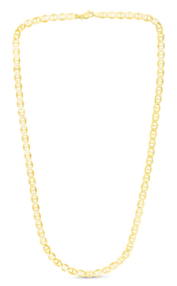 10K Gold 5.5mm Mariner Chain for Men - Classic Italian Rope Link Necklace - Perfect for Everyday Wear, Gifts & Special Occasions