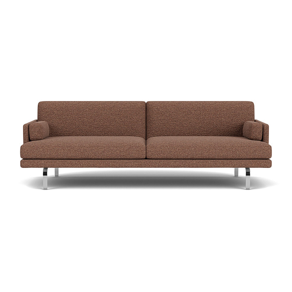 Ernest Boucle 3-Seater Sofa - Modern Upholstered Living Room Couch for Small Spaces, Comfortable Sectional Sofa for Apartments, Dorm Rooms & Cozy Home Decor