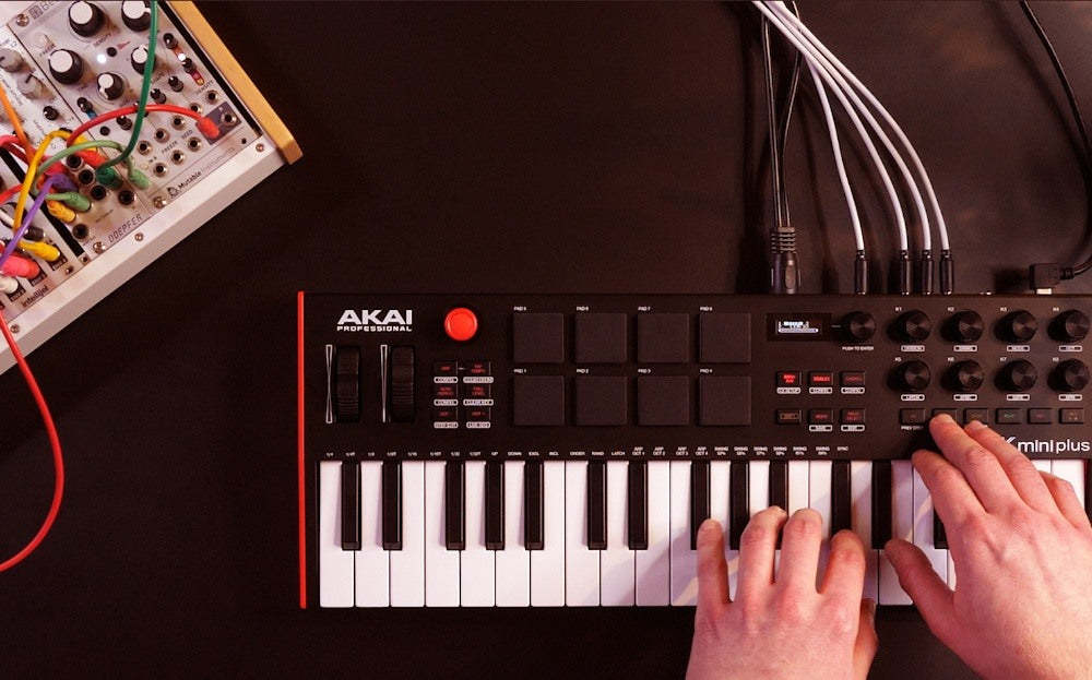 MPK Mini Plus 25-Key USB MIDI Keyboard Controller - Portable Music Production for Home Studio, DJ & Live Performance