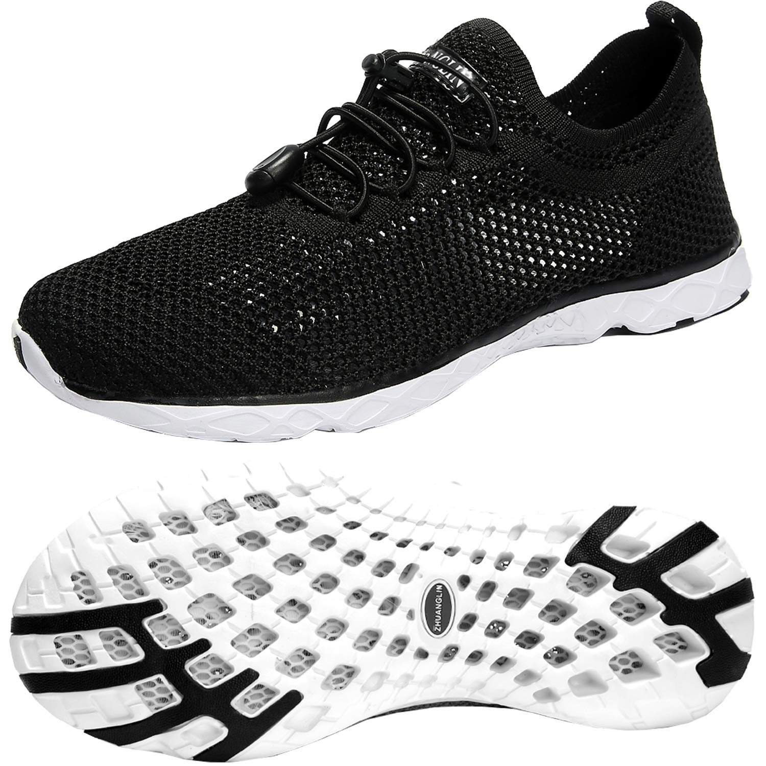 Men's Quick Drying Aqua Water Shoes - Lightweight Swim Shoes for Beach, Pool & Water Sports | Non-Slip Barefoot Walking Shoes for Men