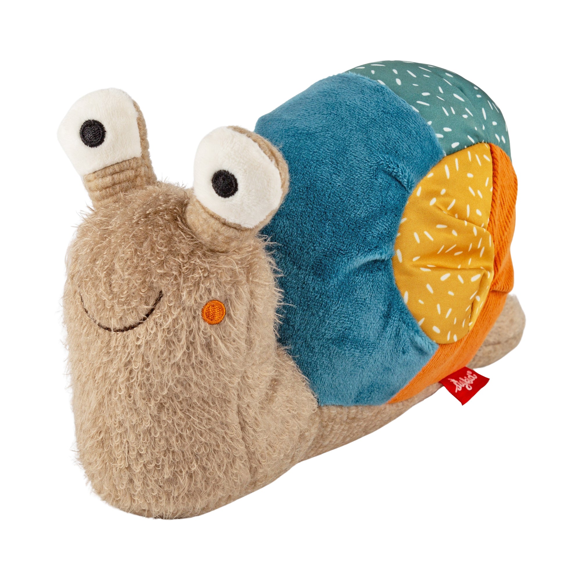 Cute Patchwork Snail Plush Toy - Soft Stuffed Animal for Kids & Adults | Perfect for Nursery Decor, Gift Giving & Cuddling