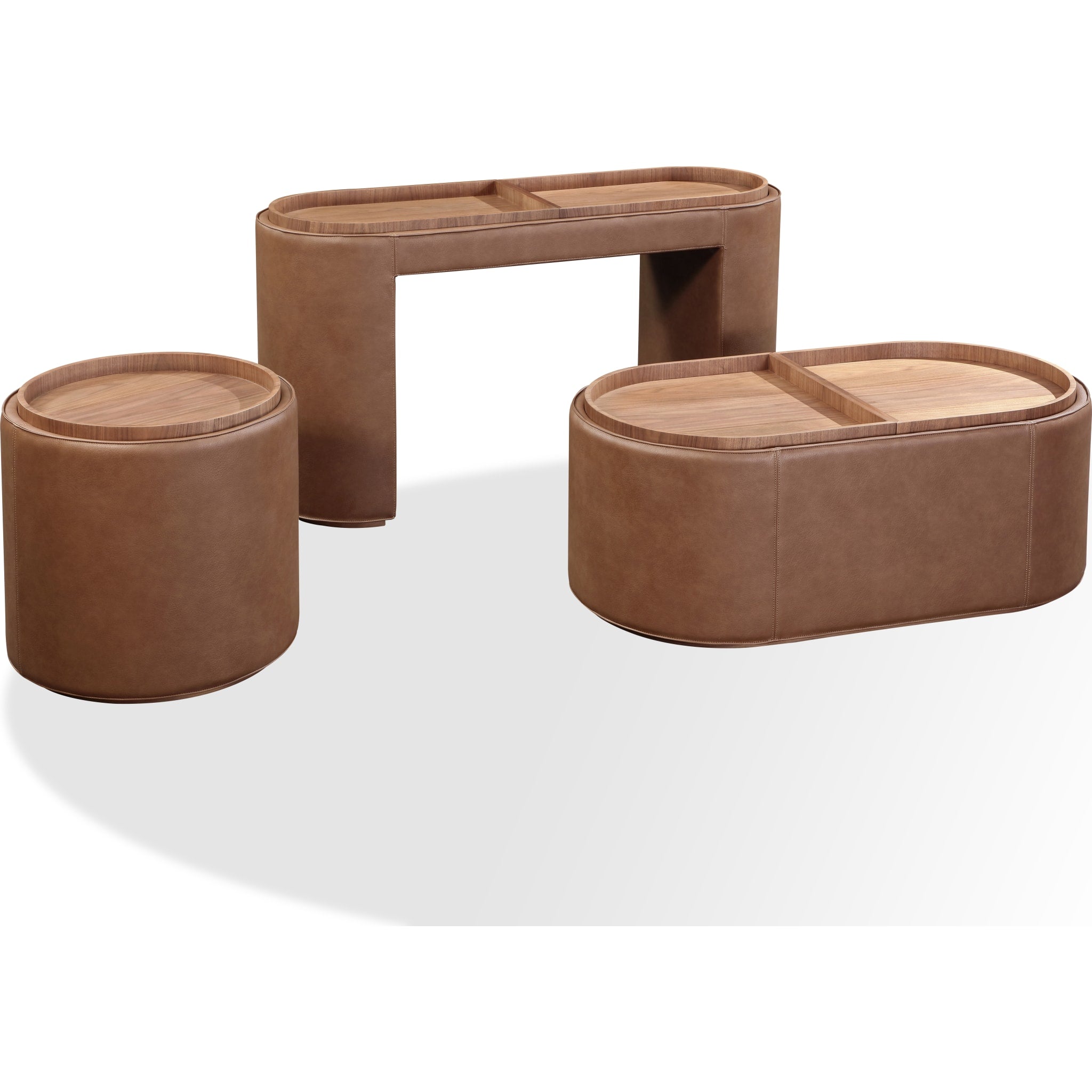 Yeal Leather Upholstered Storage Coffee Table with Wooden Tray Top and Casters - Modern Living Room Furniture with Hidden Storage for Remote, Books & Decor - Perfect for Small Spaces and Home Organization