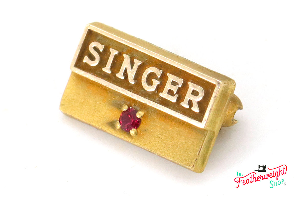Vintage Original Singer Employee Pin - Rare Collectible for Vintage Sewing Machine Enthusiasts | Perfect for Collectors, Display Cases, and Historical Memorabilia