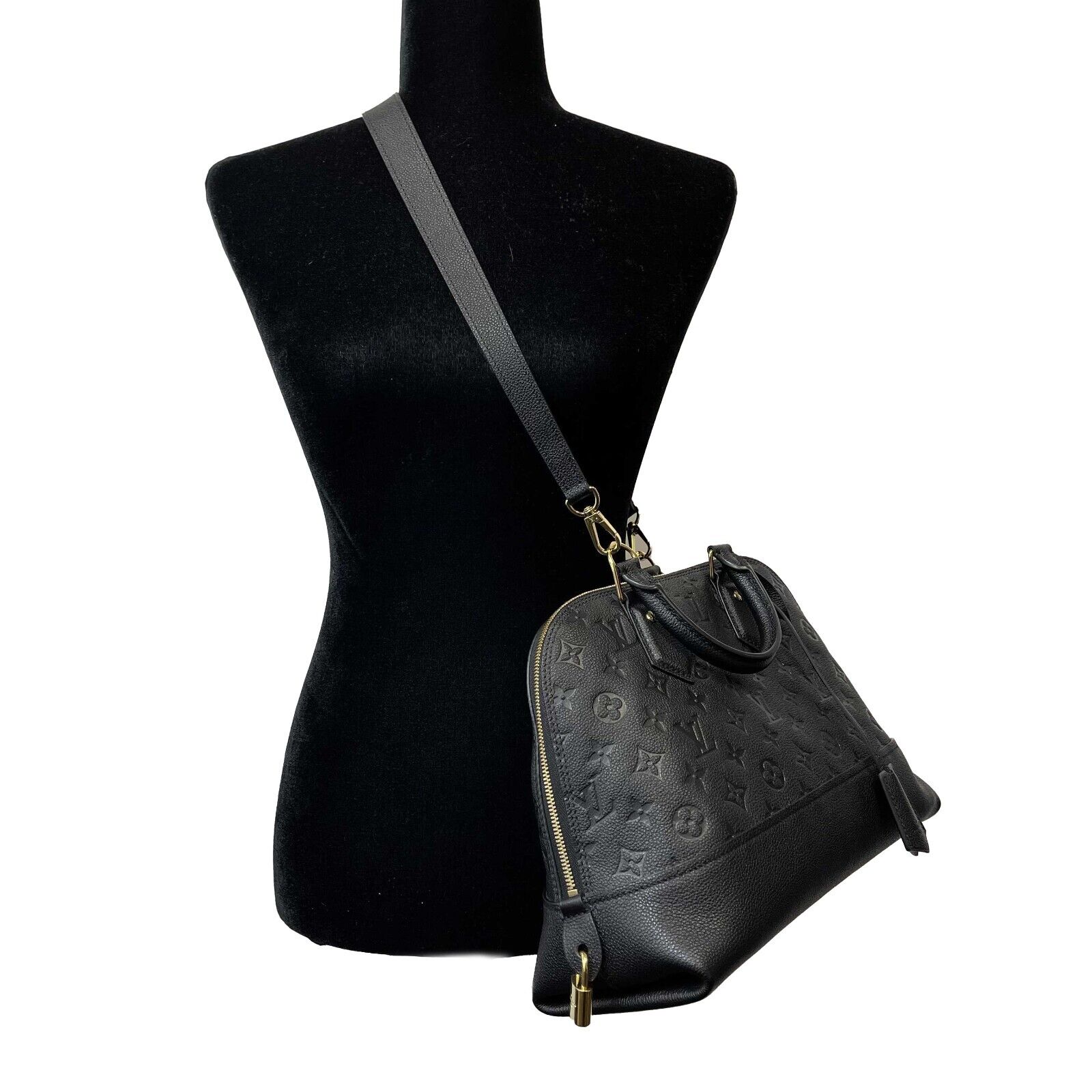 Louis Vuitton Neo Alma PM Monogram Empreinte Leather Top Handle Shoulder Bag - Luxury Designer Handbag for Women, Perfect for Work, Travel & Everyday Use