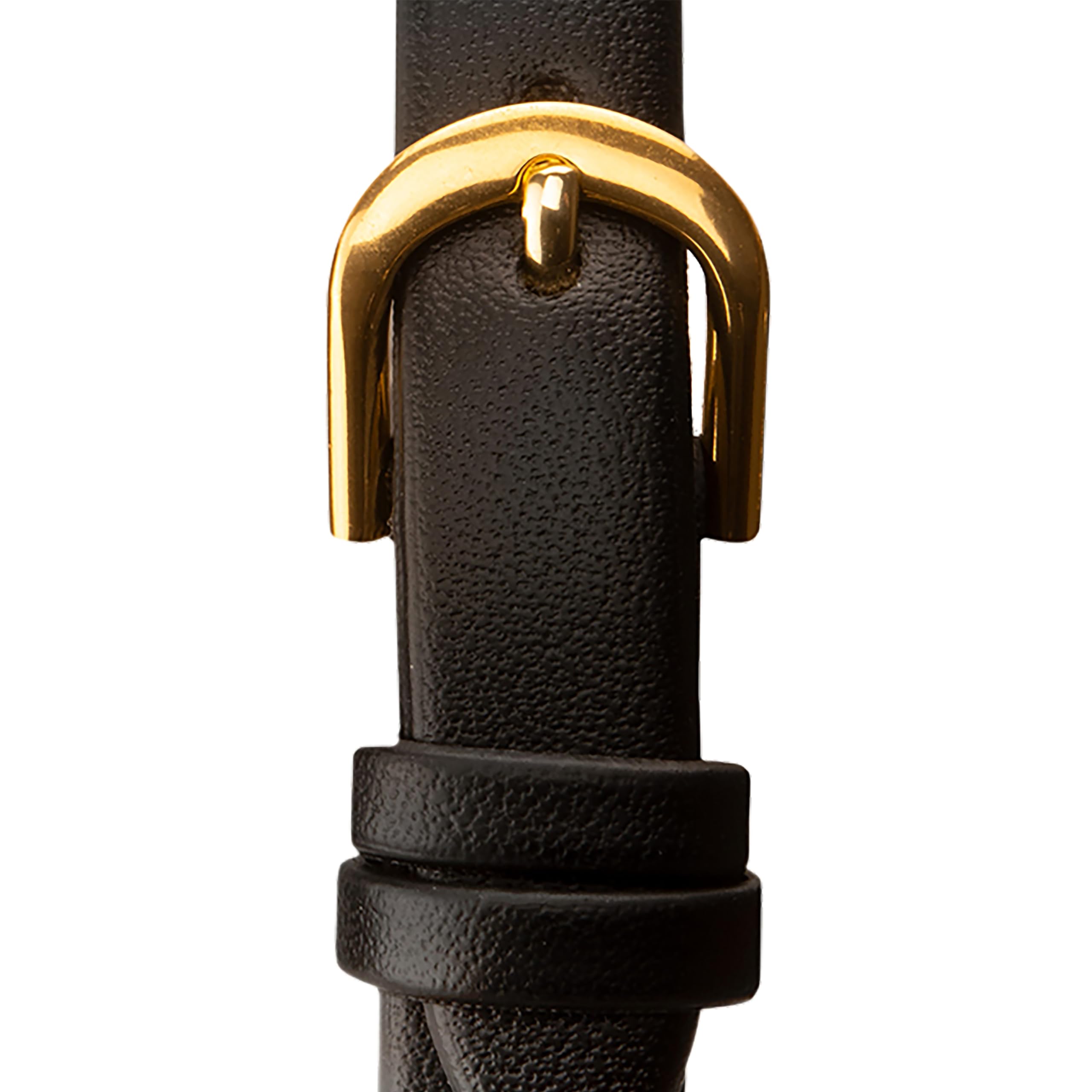 Sekonda Ladies Watch - White Dial, Black Strap for Office & Casual Wear