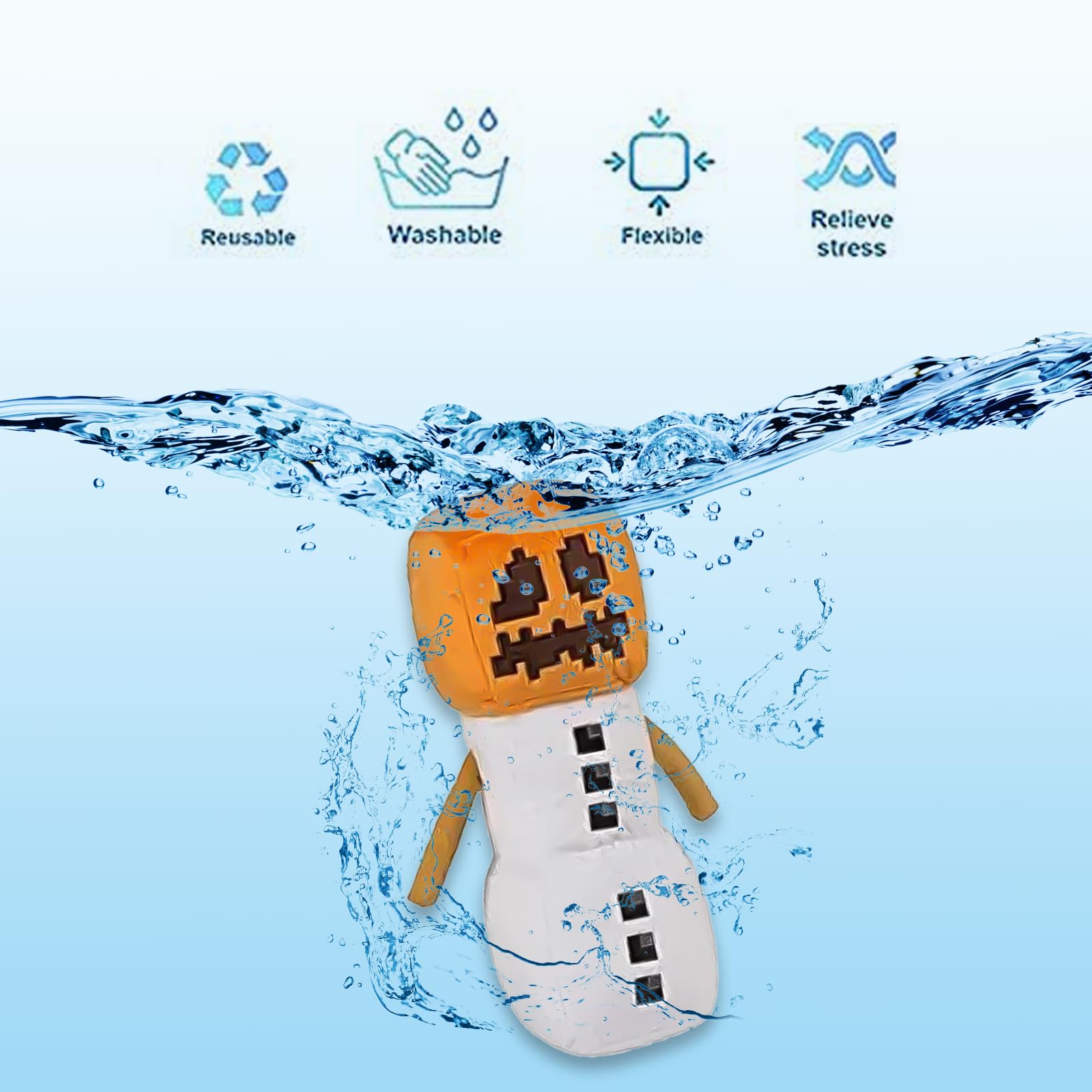 8 Pack Minecraft Plush Toys - Snow Golem, Enderman, Baby Wolf, Pig, Spider, Bat, Skeleton & Squid Stuffed Animals - Soft Cuddly Toys for Kids, Birthday Gifts & Minecraft Fans - Perfect for Bedroom Decor, Party Favors and Video Game Collectibles