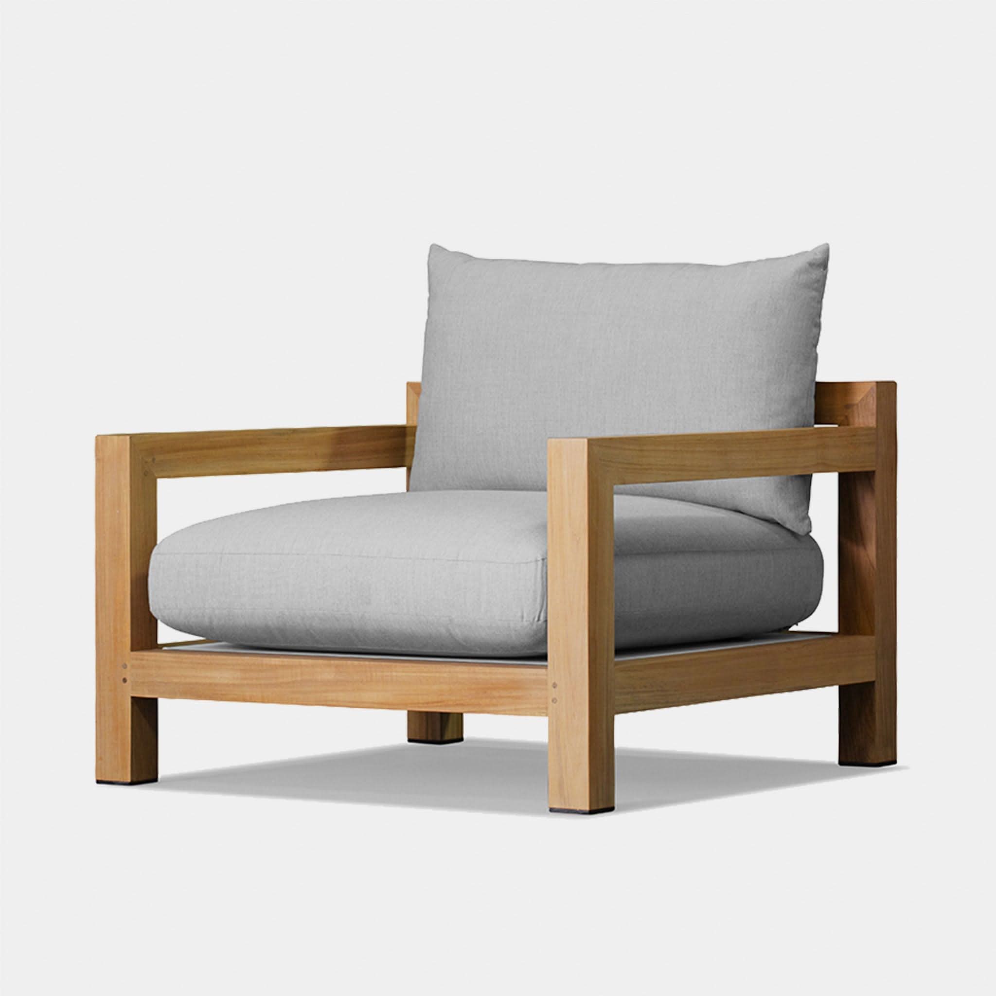 Premium Pacific Teak Wood Lounge Chair - Waterproof & Weather-Resistant Outdoor Patio Furniture for Poolside, Garden, or Beach Relaxation
