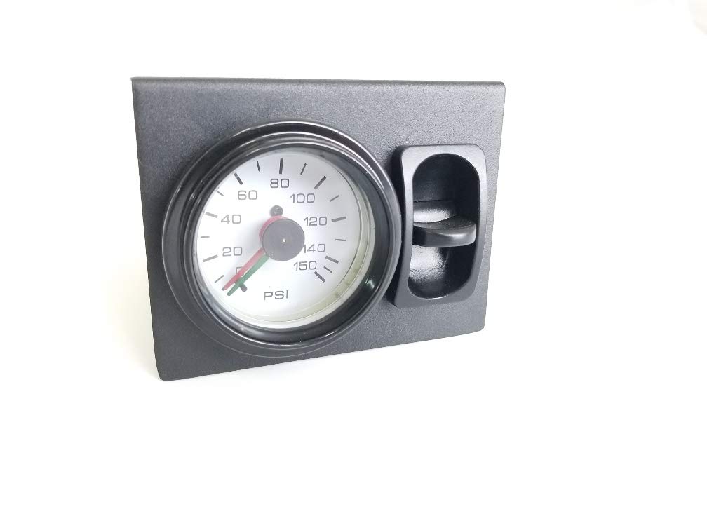 Universal Towing Assist Helper Air Ride Suspension Control Panel - 150 PSI Gauge with Single Paddle Switch & 1/4