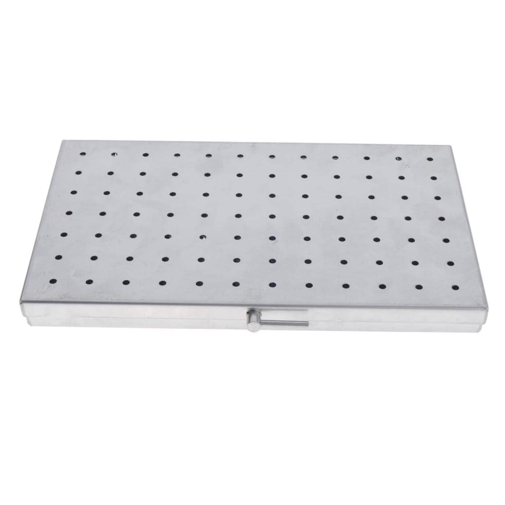 Jojomis Pro Instruments Silicone Disinfection Box Sterilizer Tray - Large Size, Silver & Blue Color for Dental Tools, Jewelry, and Small Medical Equipment - Perfect for Home, Clinic, and Travel Use