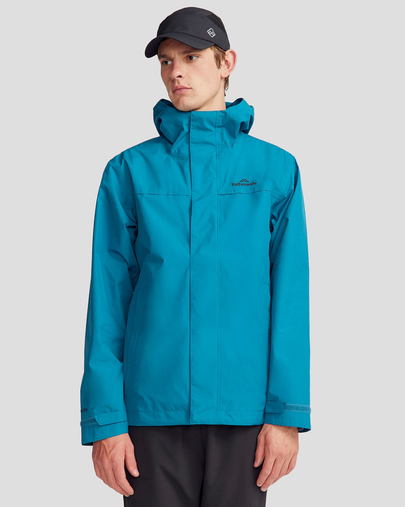 Men's Bealey 2L GORE-TEX® Waterproof Rain Jacket - Dark Eddy - Lightweight Windproof Outdoor Hiking & Travel Coat