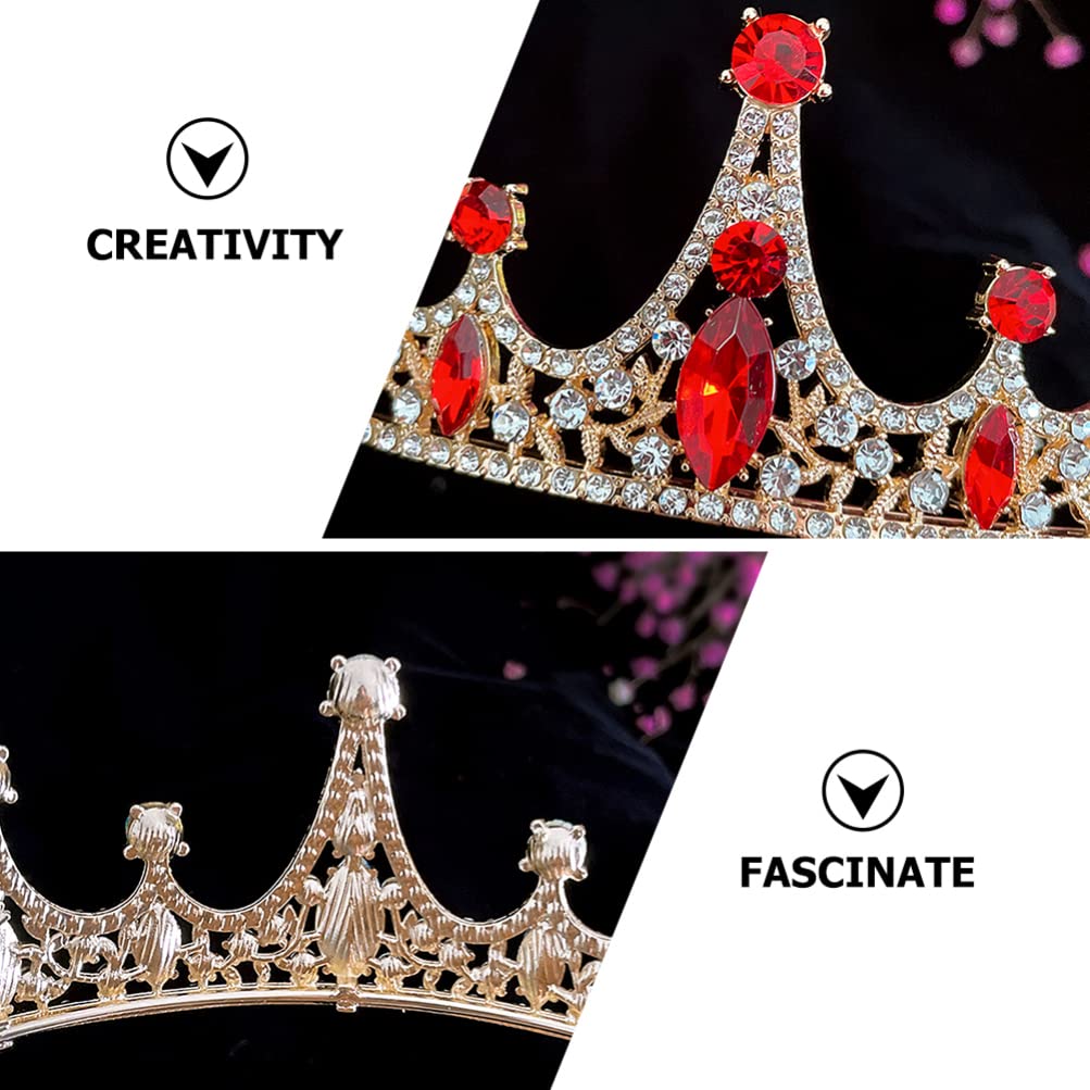 Sparkling Rhinestone Princess Crown for Kids & Women - Elegant Tiara Green Headpiece, Queen & King Crown Hair Accessories, Mosaic Jewelry for Girls, Brides (Zinc Alloy) - Perfect for Birthday Parties, Pageants, Weddings & Costume Events