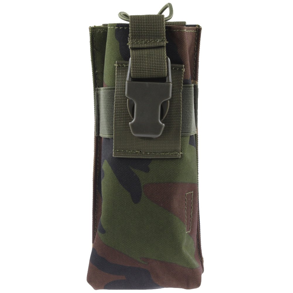 KENMAX® Waterproof Tactical Military Police Hunting Walkie Talkie Pouch - 600D Molle Radio Bag for Outdoor Adventures, Camping & Emergency Communication