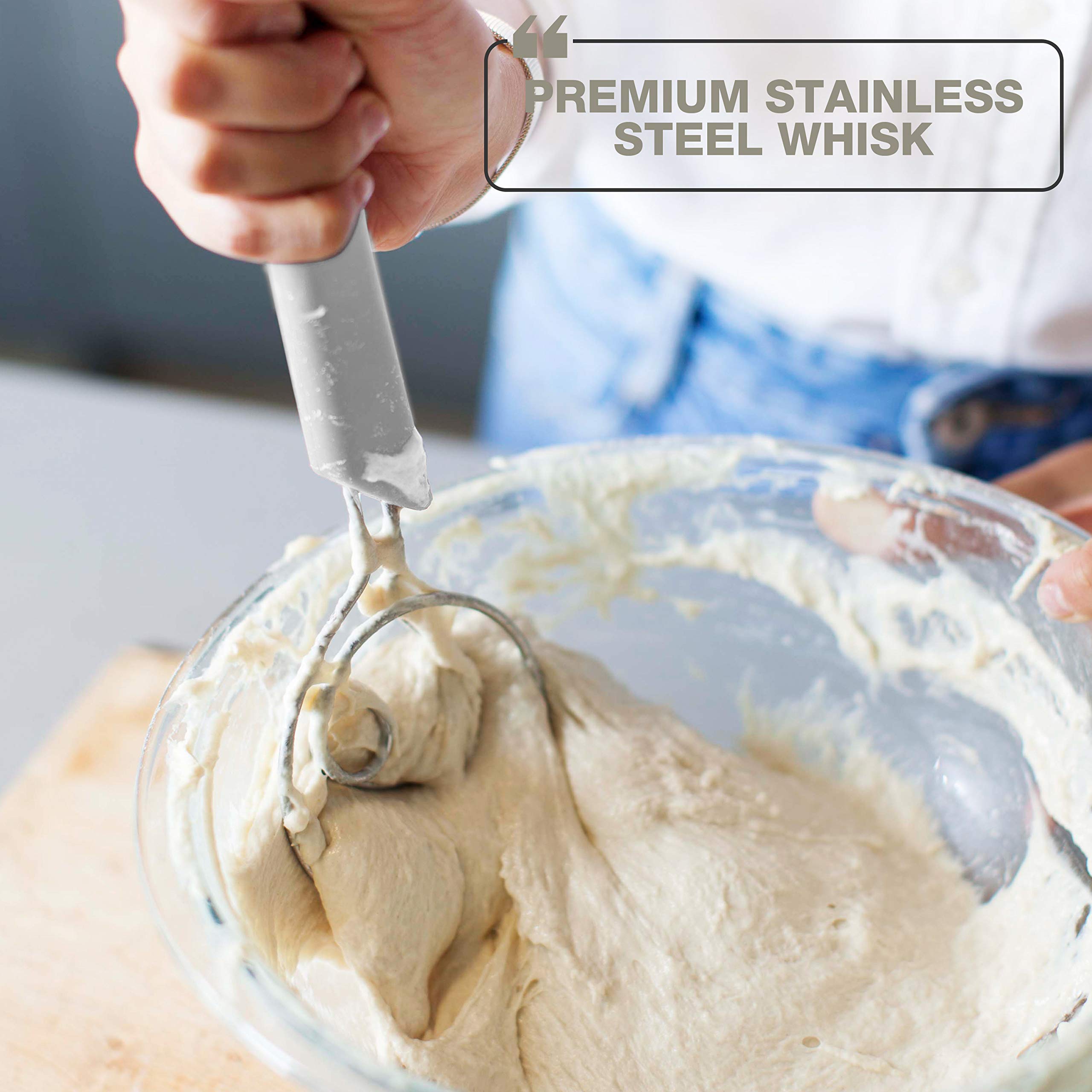 Artisan Sourdough Bread Making Kit - 5 Piece Baking Supplies Set with Lame, Dough Scraper, Whisk, Banneton Proofing Basket & Cotton Liner - Perfect for Home Bakers & Beginners (Bread Baking, Gift Idea)
