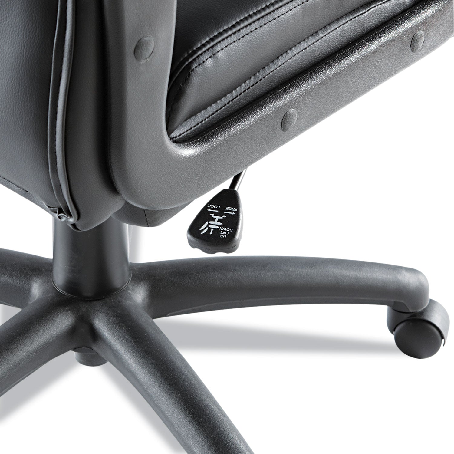 Alera Fraze Series Executive High Back Swivel Tilt Bonded Leather Office Chair - 275 lb Weight Capacity, Adjustable Seat Height 17.71