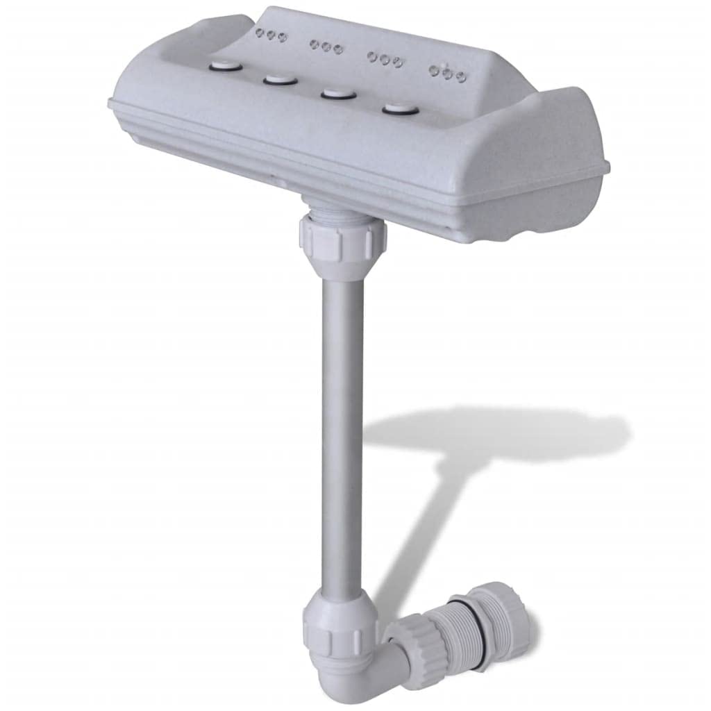iFCOW Cascade Waterfall Swimming Pool Fountain with LED Lights - Outdoor Water Feature for Garden, Patio, Backyard Decor | Perfect for Pool Parties, Landscape Lighting, and Relaxing Evenings