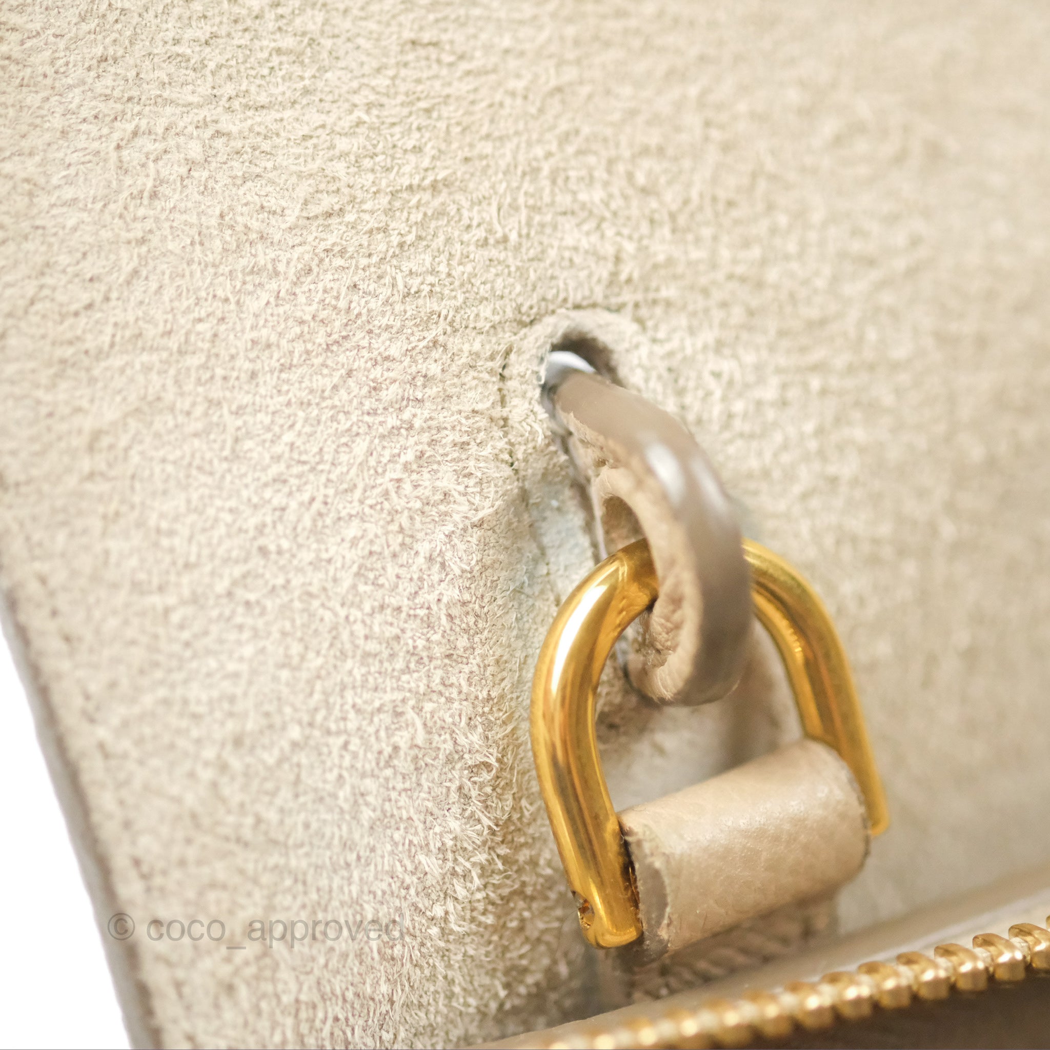 Celine Nano Belt Bag in Light Taupe Grained Calfskin with Gold Hardware - Perfect for Everyday Use, Work & Travel