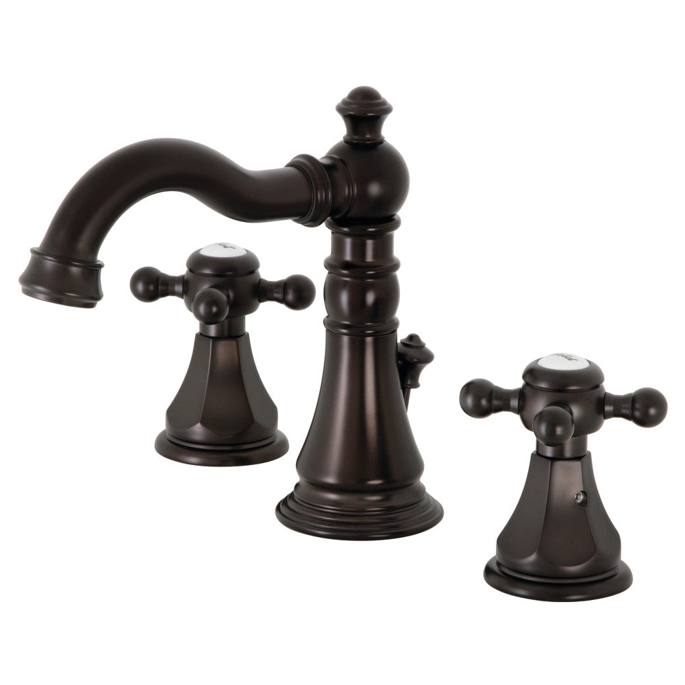 Kingston Brass FSC1971BX Metropolitan Widespread Bathroom Faucet with Pop-Up Drain - Modern Chrome Finish for Vanity Sinks, Perfect for Home & Hotel Bathroom Renovations