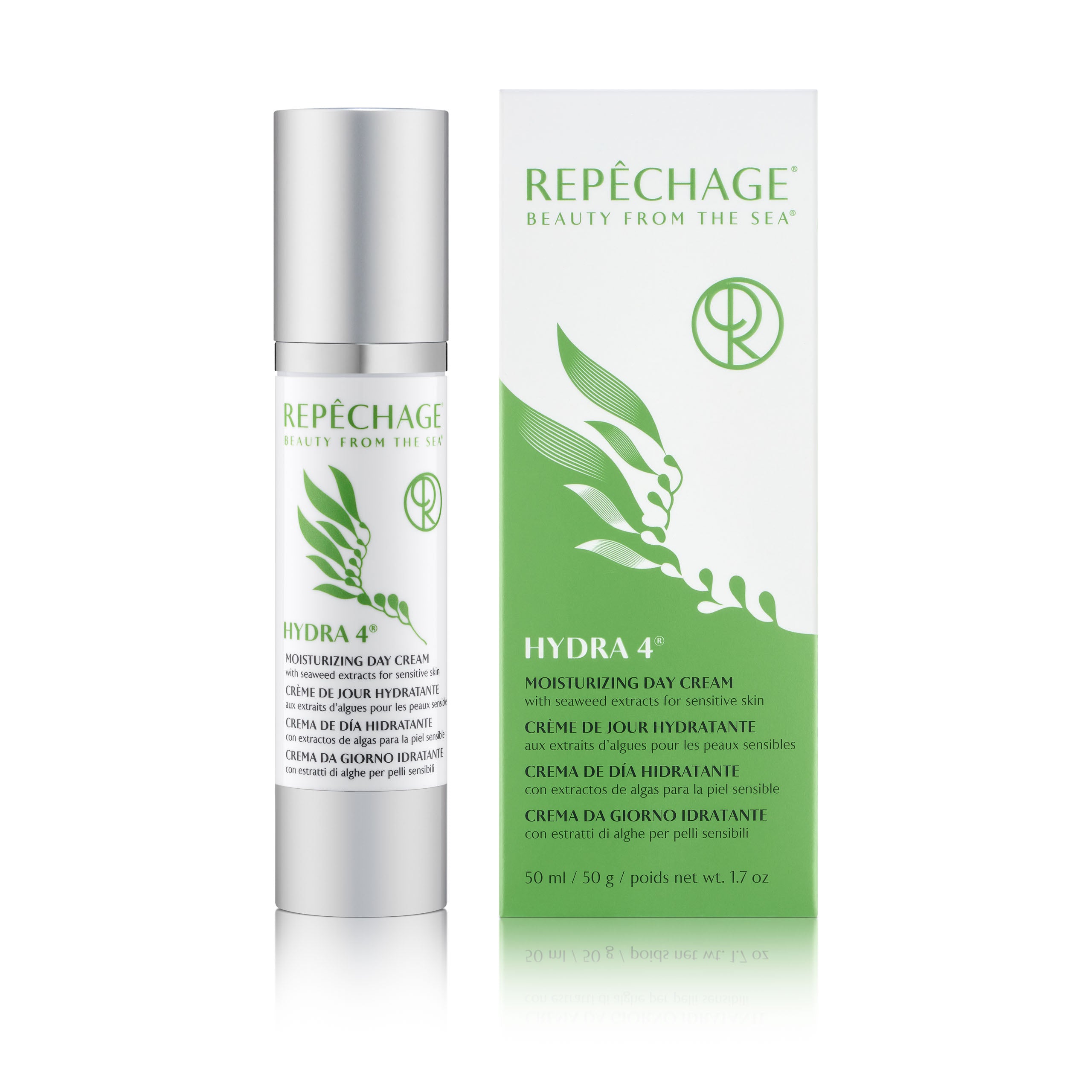 Hydra 4® Moisturizing Day Cream for Dry Skin - Hydrating Face Moisturizer with Hyaluronic Acid | Daily Skincare Routine, Anti-Aging & Makeup Prep