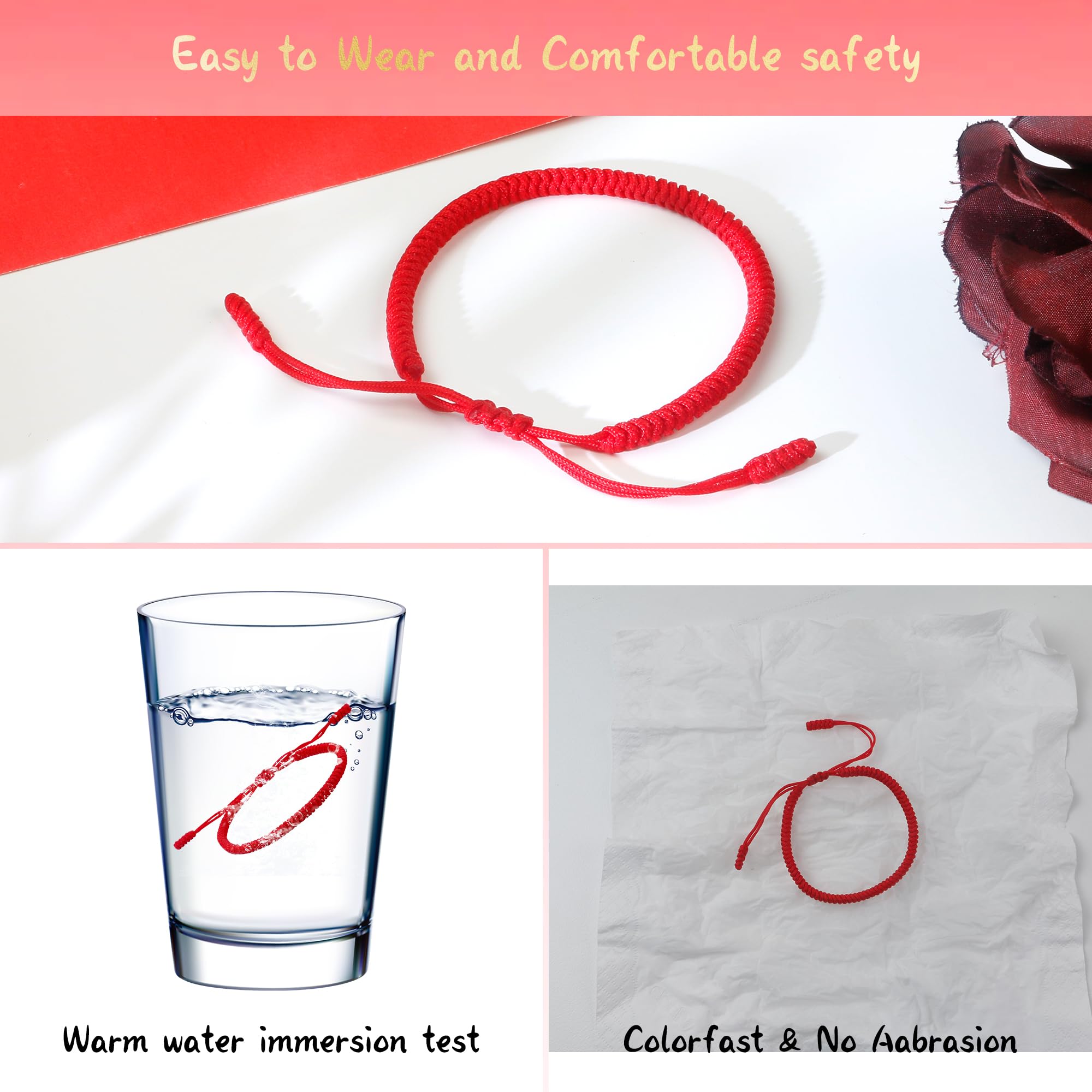 Kabbalah Red String Bracelet for Women - Adjustable Protection Bracelet with Talisman Charm | Christian & Easter Gift, Mother's Day Jewelry | Perfect for Spiritual Protection, Daily Wear & Special Occasions