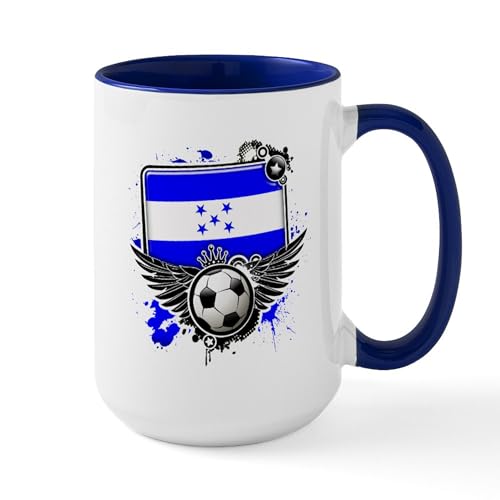 White/Navy Inside - Soccer Fans Honduras Mugs
