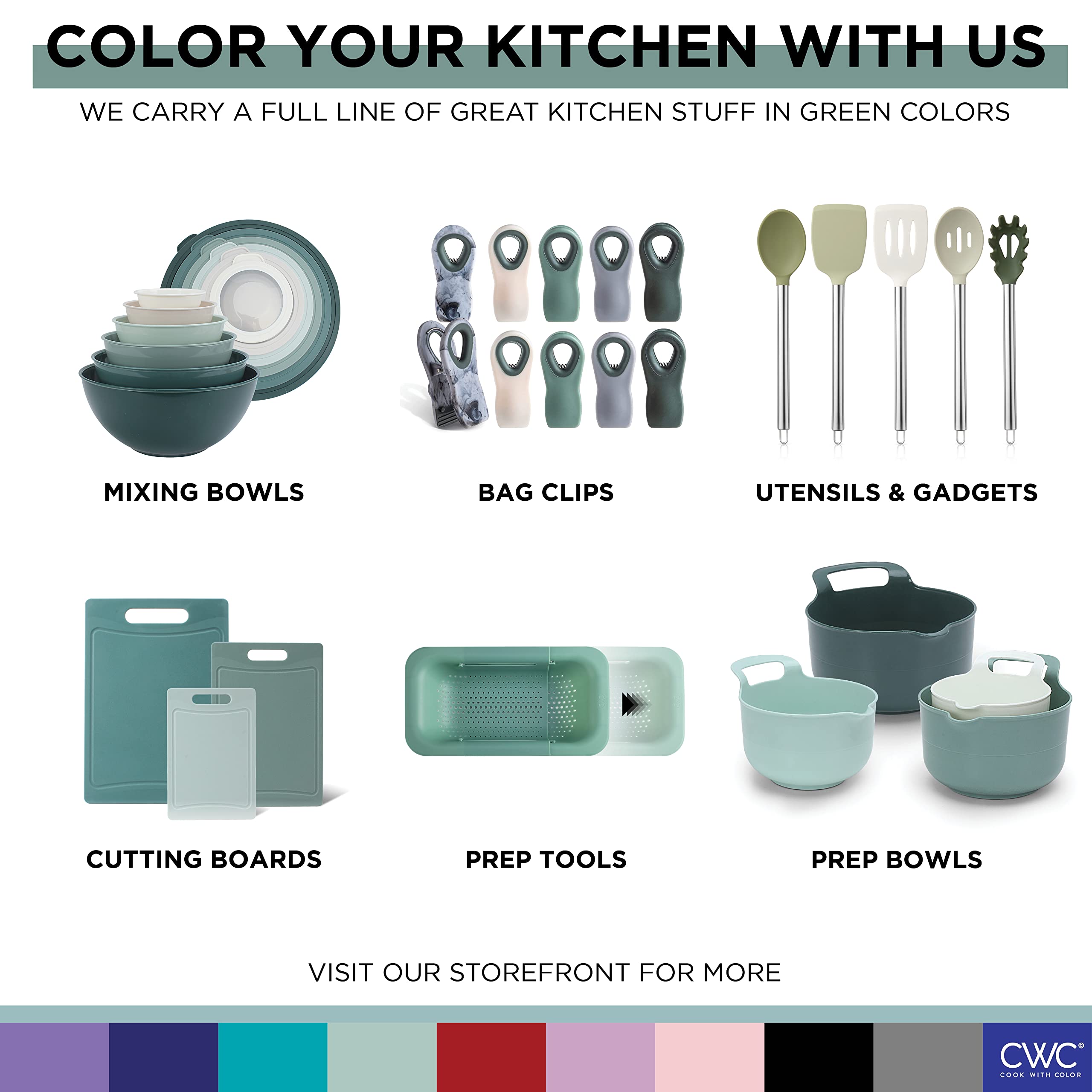Premium 10-Piece Nonstick Silicone Cooking Utensil Set - Heat-Resistant Kitchen Tools for Sauteing, Baking & Stirring - Safe for All Cookware - Easy Clean Green Kitchen Gadgets - Perfect for Home Chefs & Cooking Enthusiasts