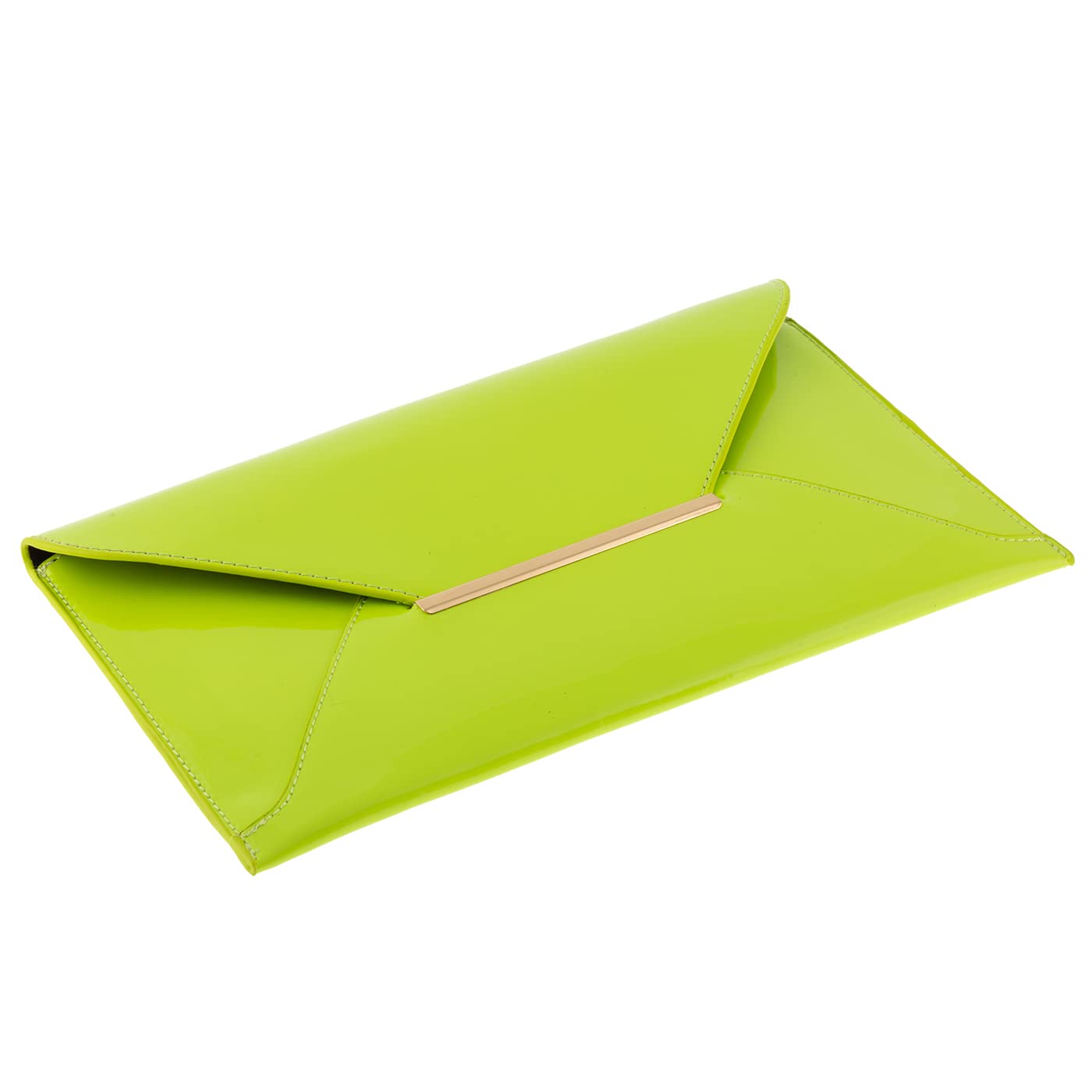 JNB Faux Patent Leather Envelope Candy Clutch Bag - Stylish Evening Clutch for Women, Perfect for Parties, Weddings & Special Occasions
